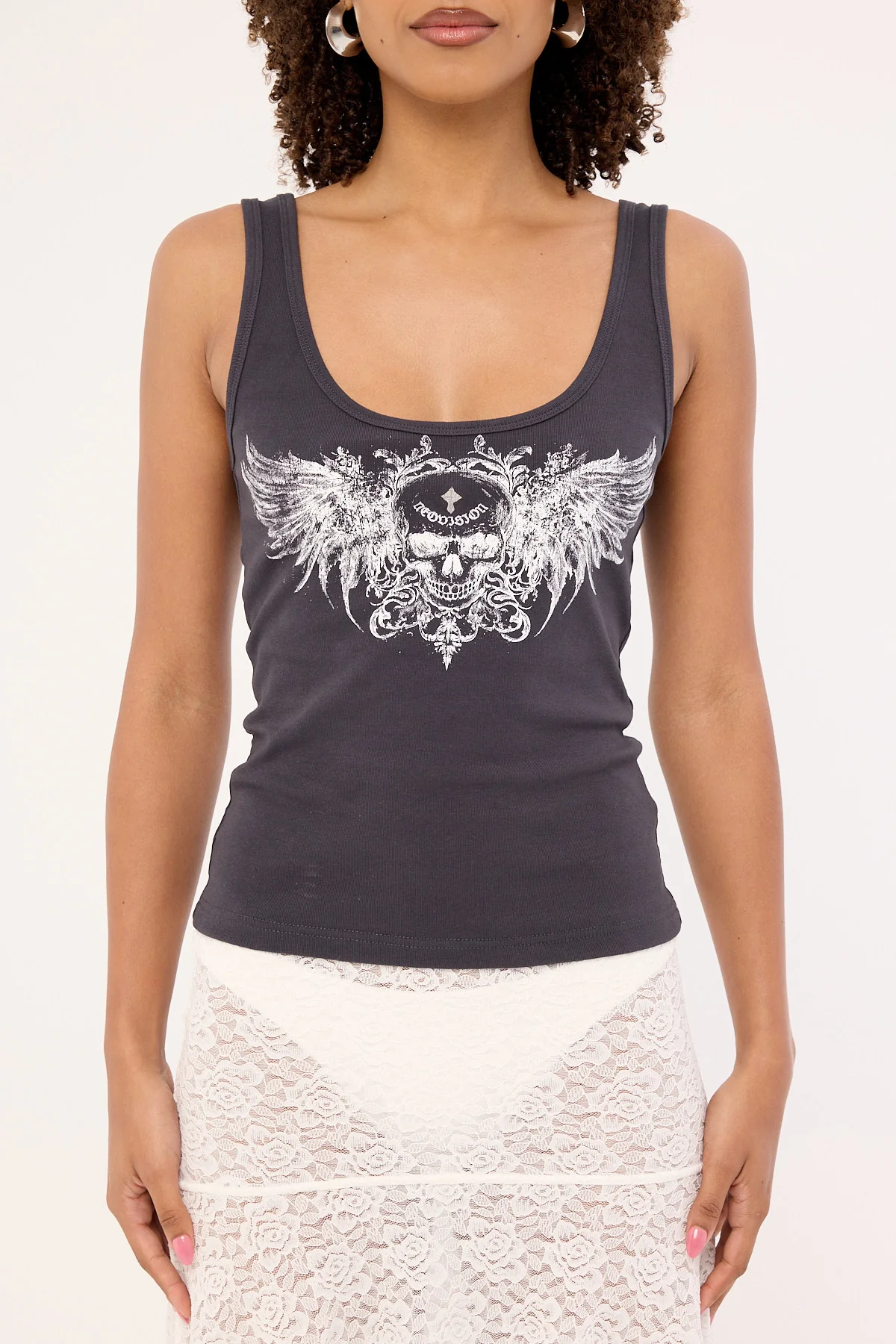 Neovision Skorn Singlet Tank Top Washed Black - Image 9