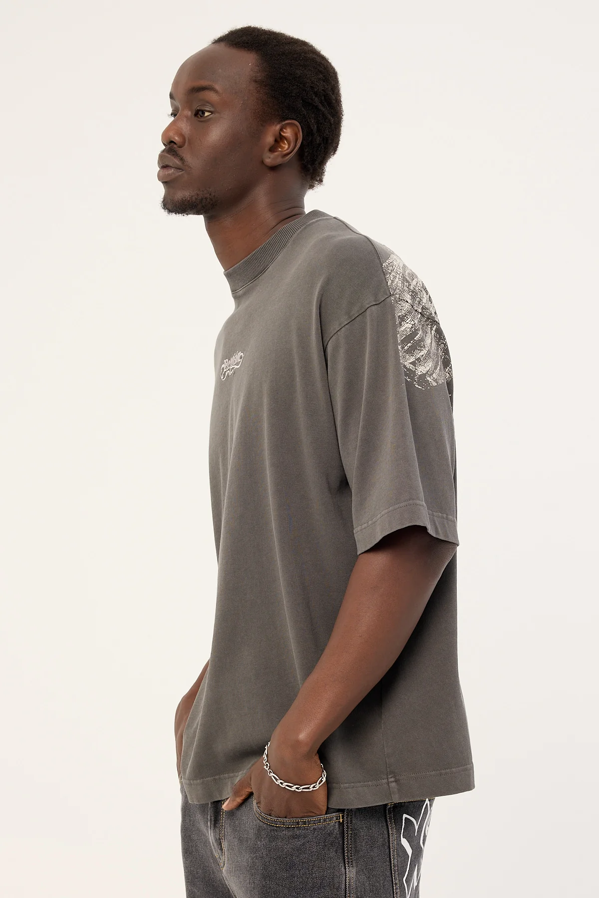 Neovision Skorn Street Super Heavy Tee Acid Grey - Image 4