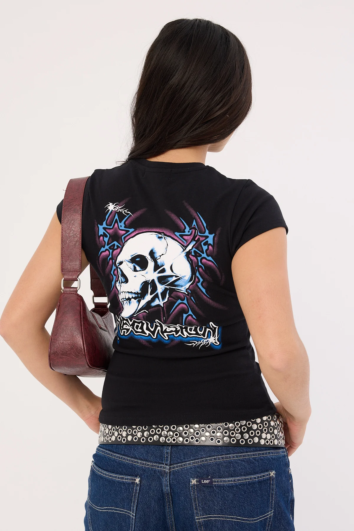 Neovision Skull Baby Tee Black - Image 7