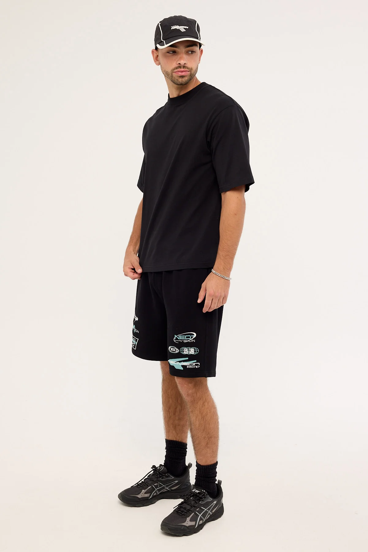 Neovision Slash Loopback Sweat Short Black - Image 4