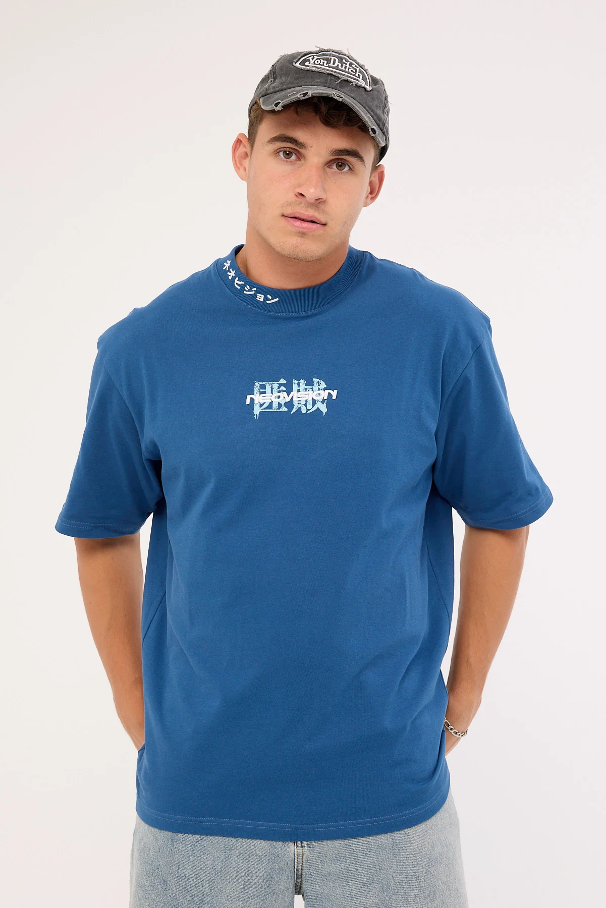 Neovision Smudge Oversize Super Heavy Tee Lagoon - Image 3