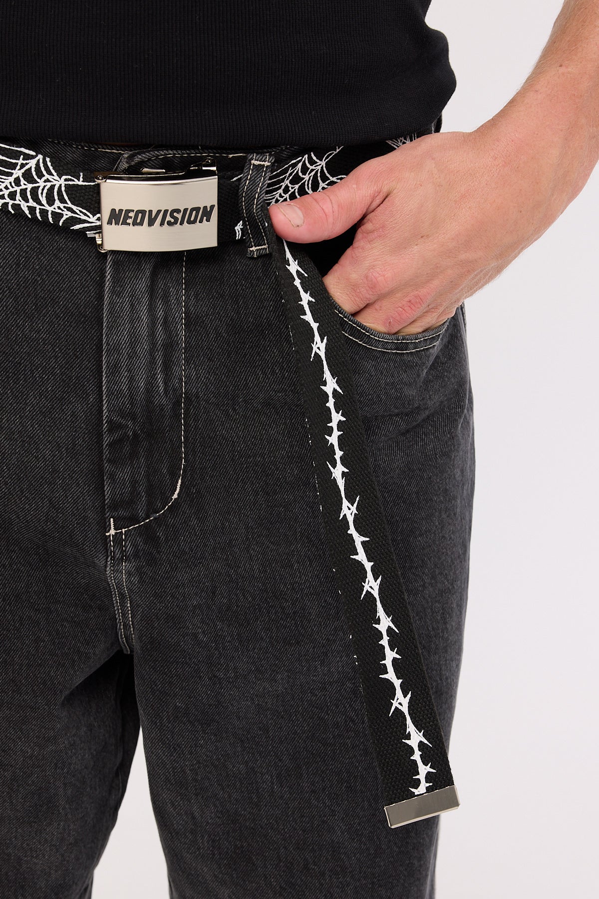 Neovision Snarl Reversible Web Belt Black - Image 4