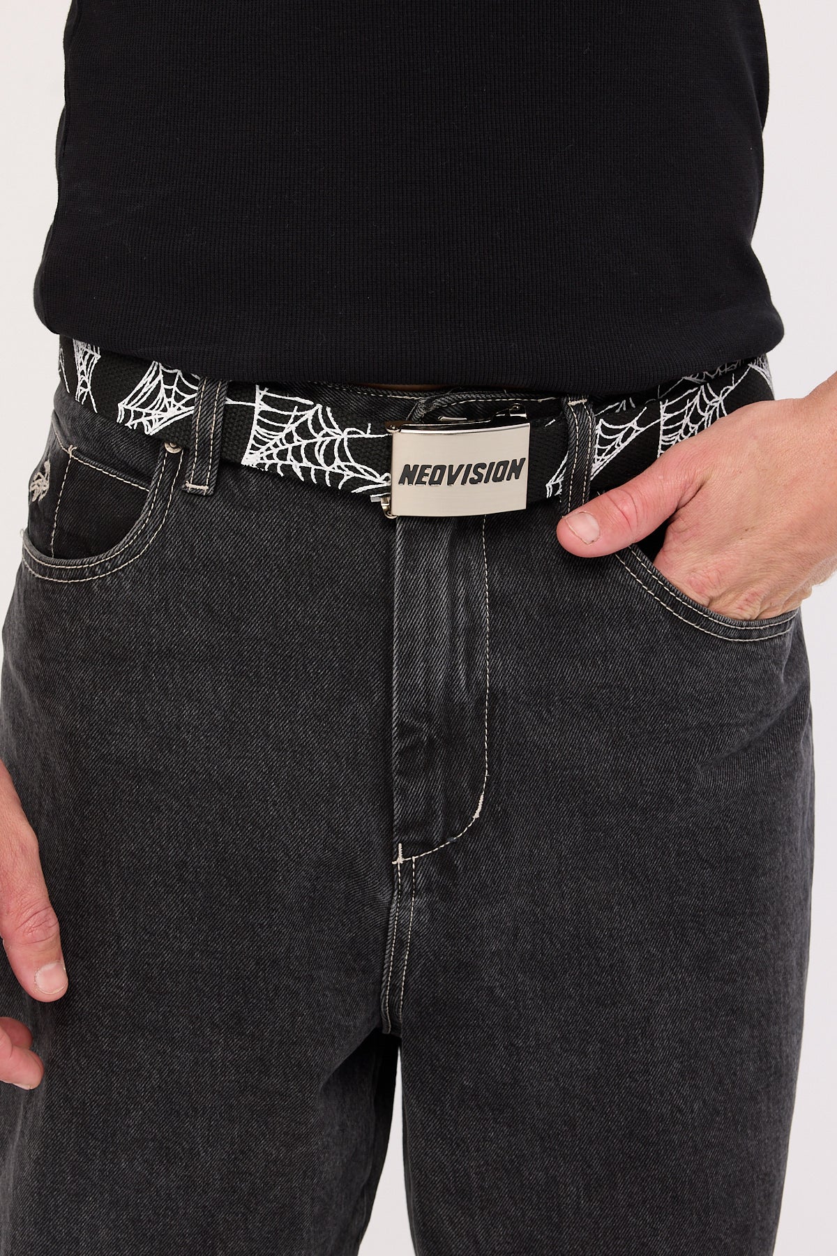 Neovision Snarl Reversible Web Belt Black - Image 5