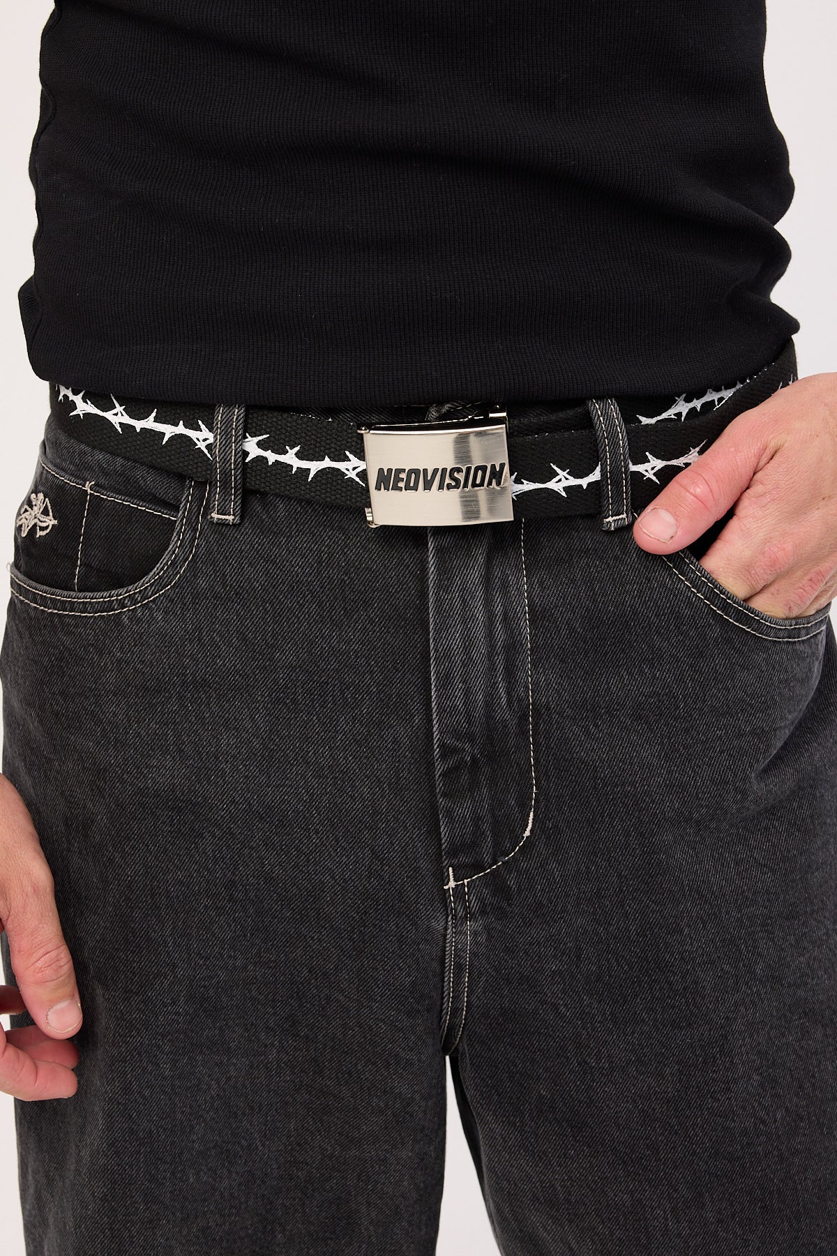 Neovision Snarl Reversible Web Belt Black - Image 6