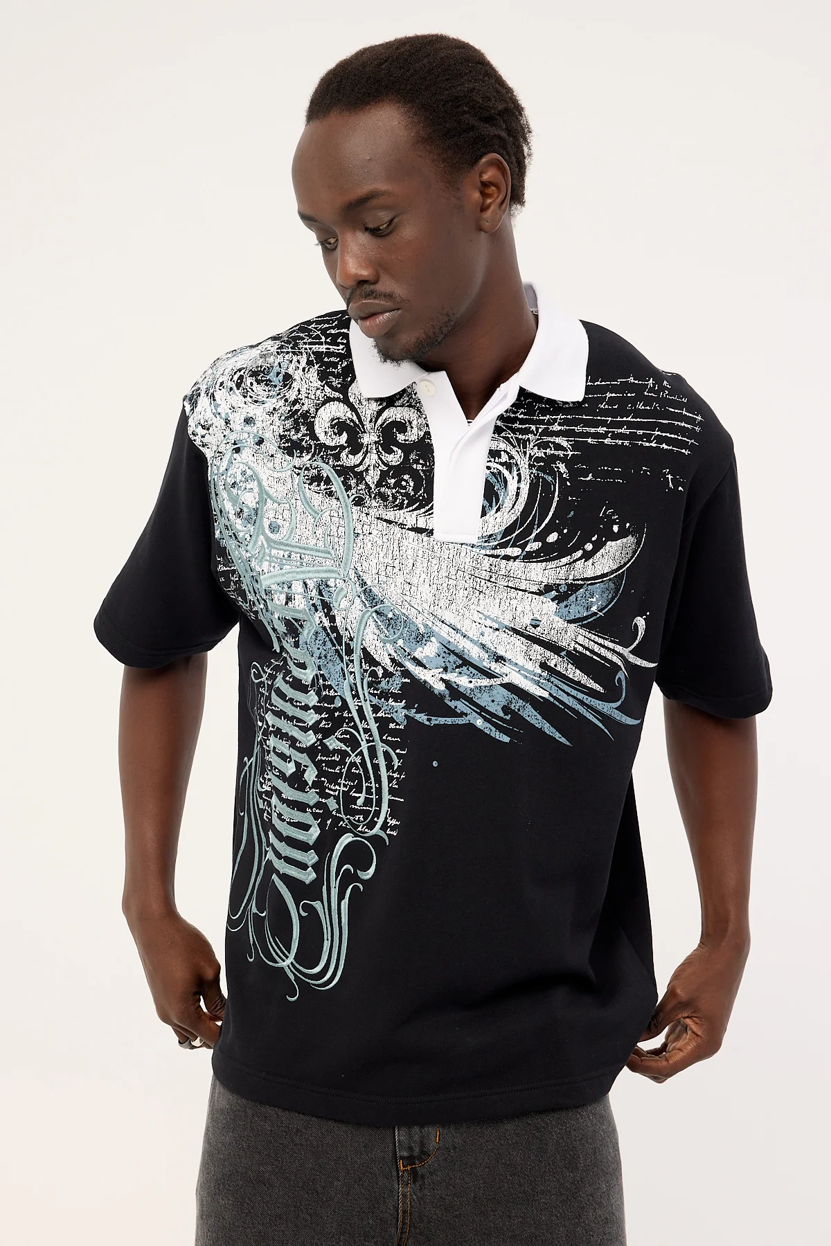 Neovision Soar Short Sleeve Rugby Polo Black - Image 4
