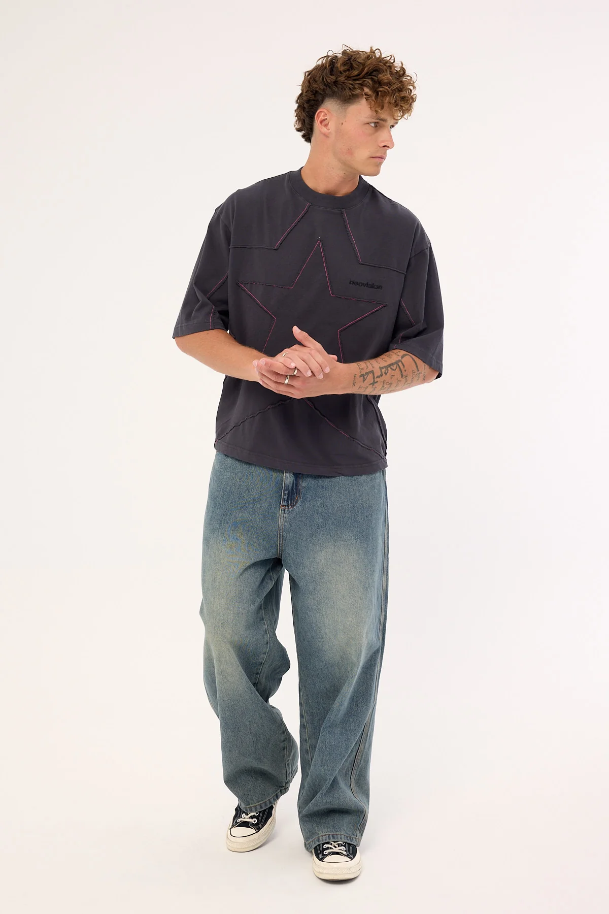 Neovision Spire Cropped Street Super Heavy Tee Asphalt