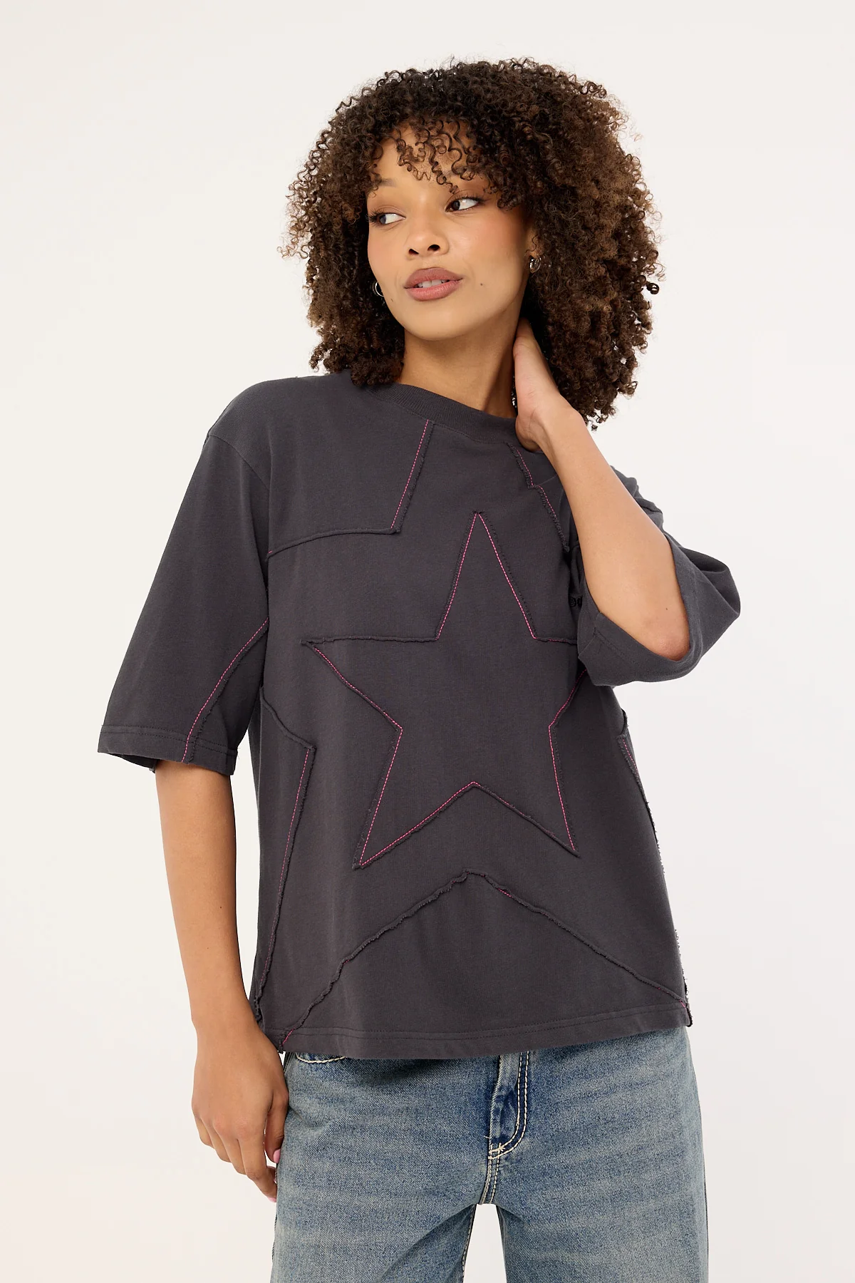 Neovision Spire Cropped Street Super Heavy Tee Asphalt - Image 2