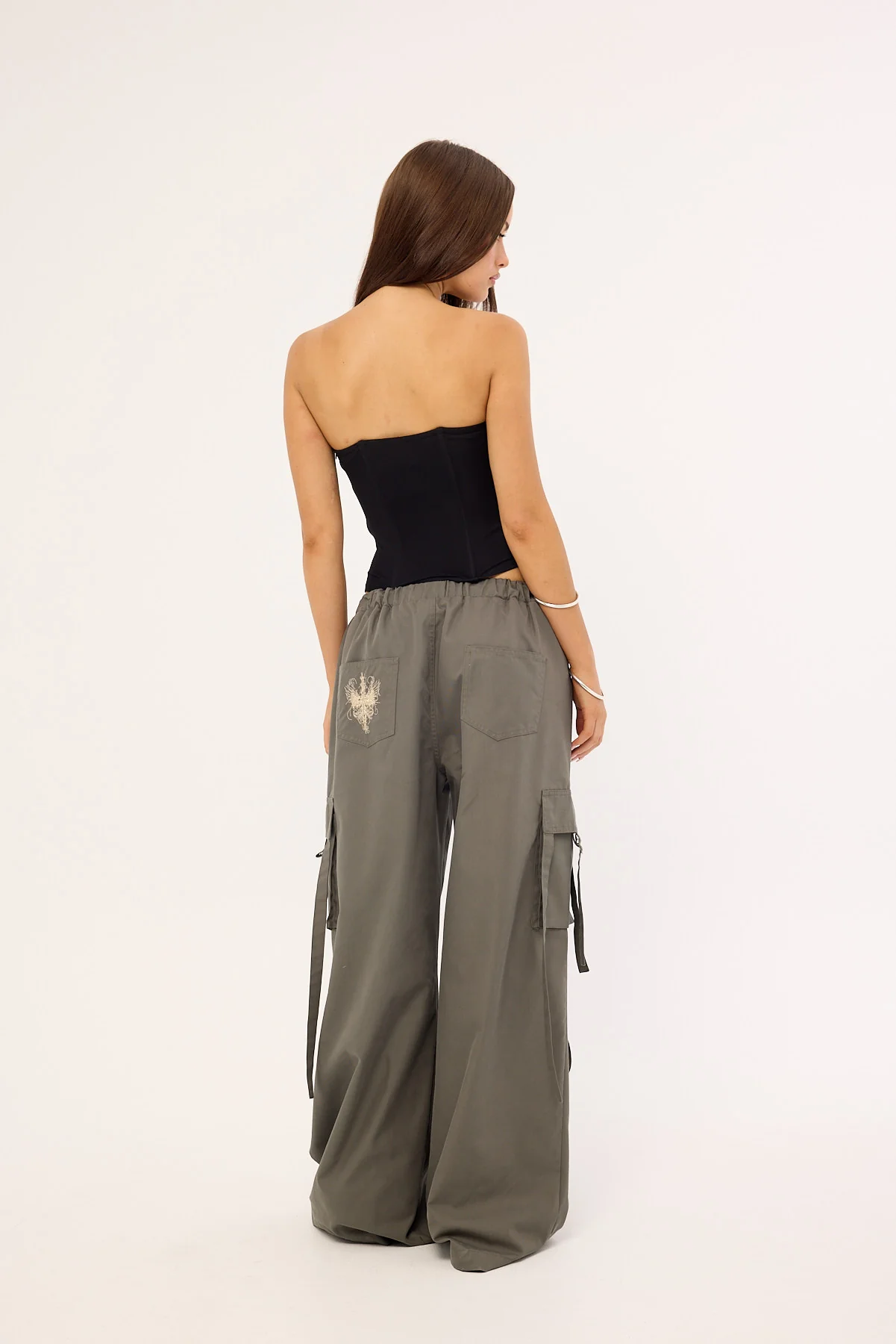 Neovision Stealth Pocket Wide Leg Cargo Pant Charcoal - Image 5