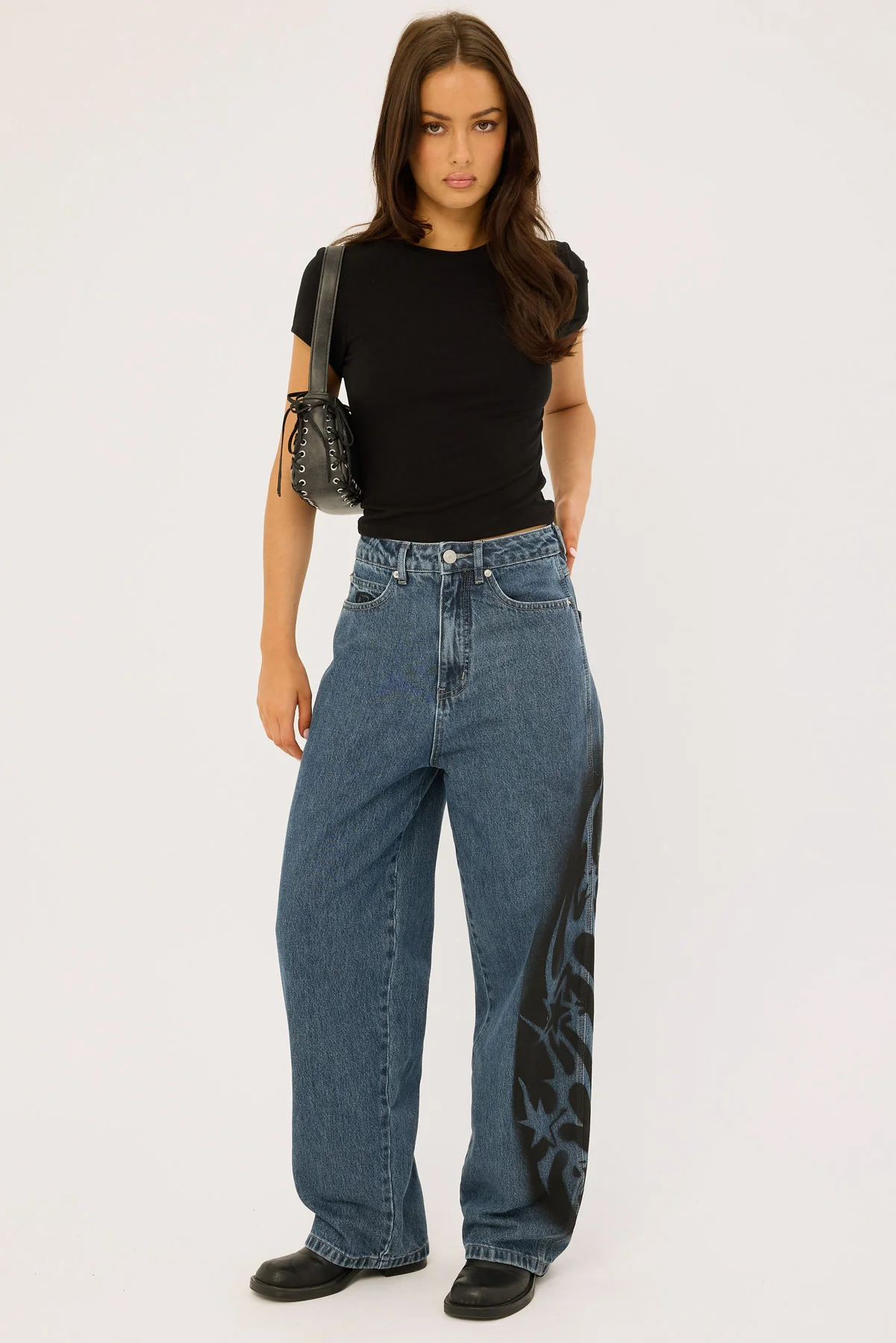 Neovision Stencil Behemoth Baggy Jean Depths Blue - Image 2