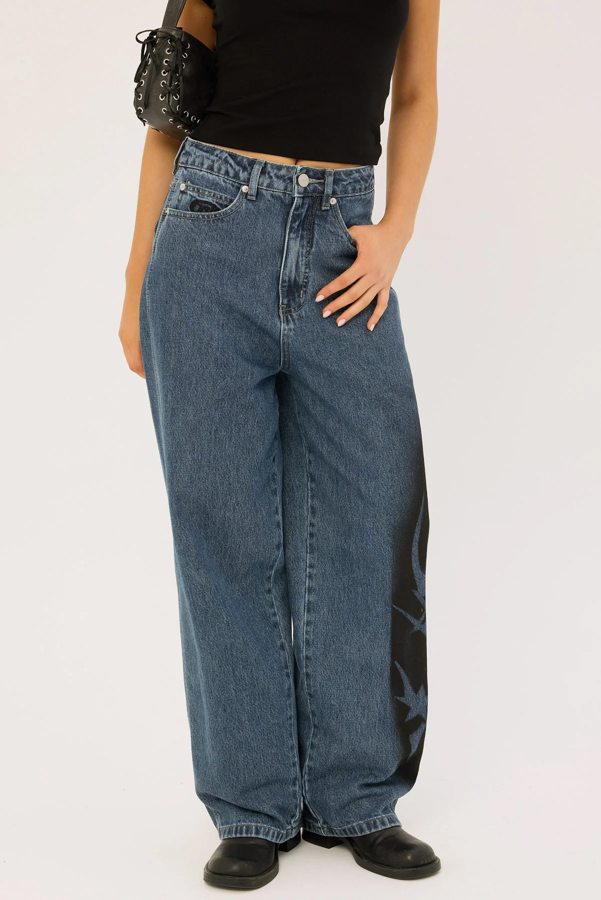 Neovision Stencil Behemoth Baggy Jean Depths Blue - Image 3
