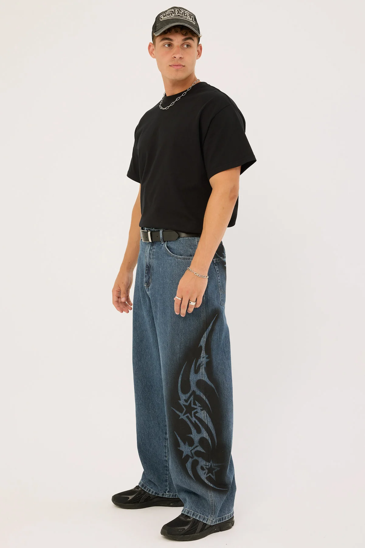 Neovision Stencil Behemoth Baggy Jean Depths Blue - Image 4