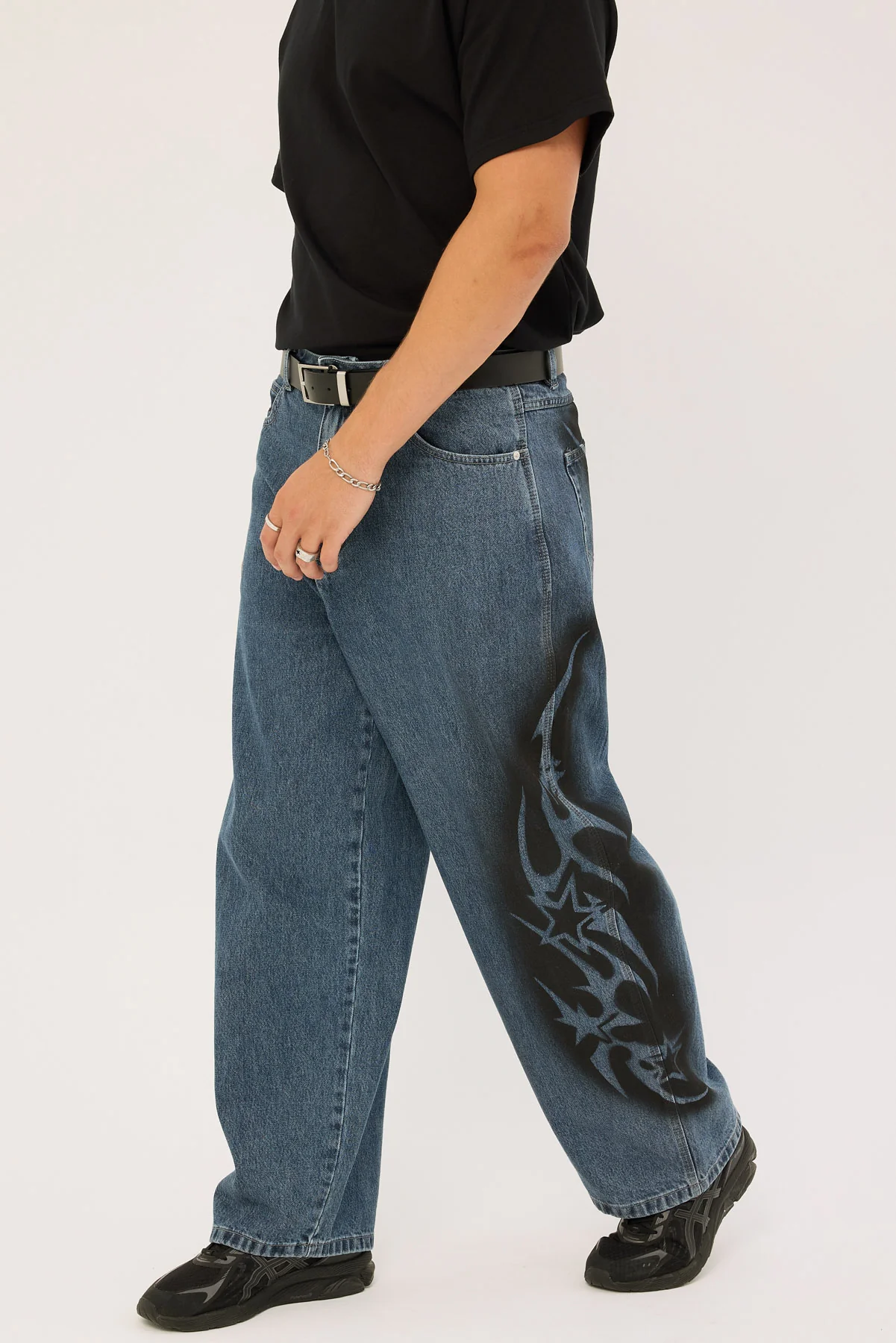 Neovision Stencil Behemoth Baggy Jean Depths Blue - Image 5