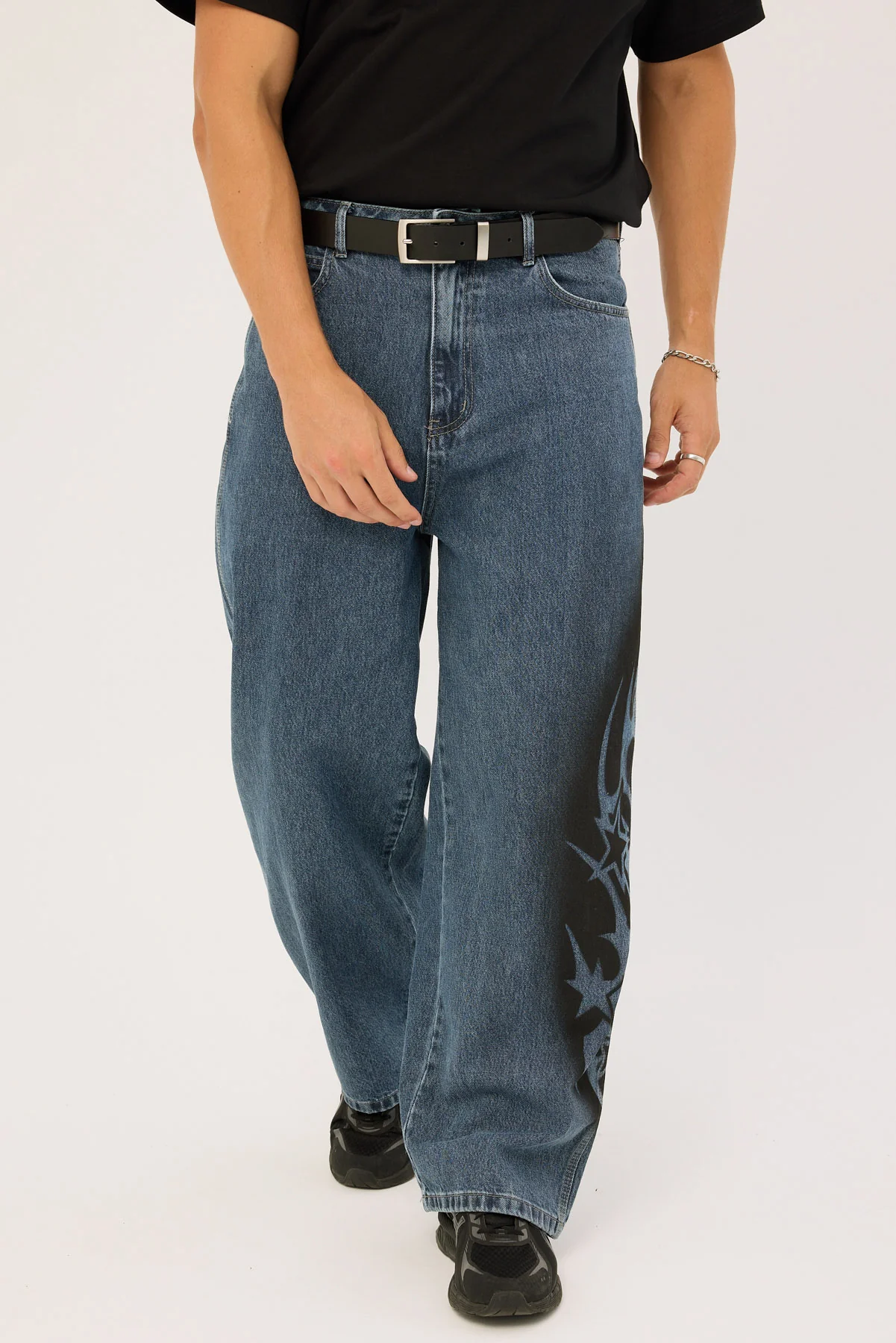 Neovision Stencil Behemoth Baggy Jean Depths Blue - Image 6