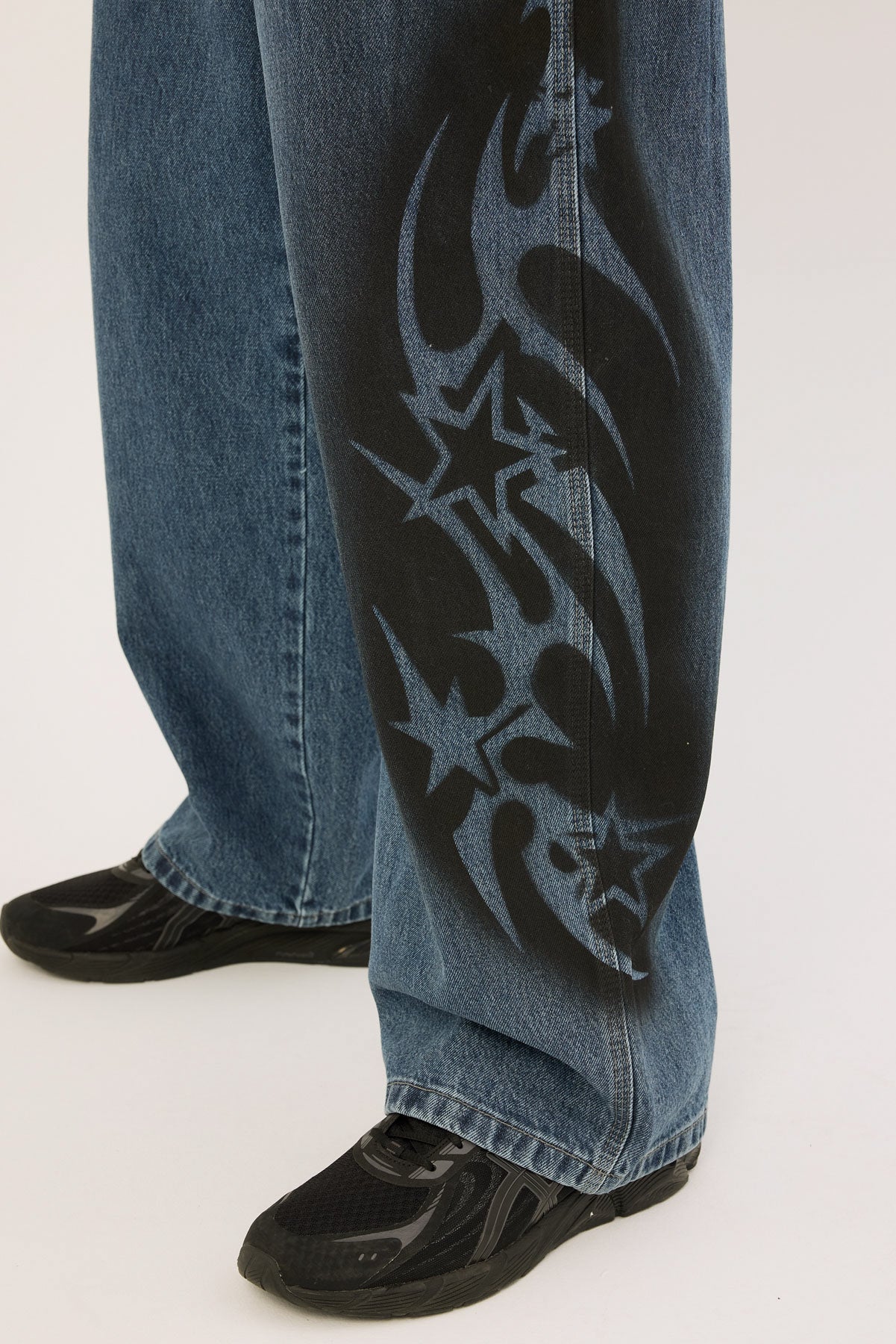 Neovision Stencil Behemoth Baggy Jean Depths Blue - Image 7