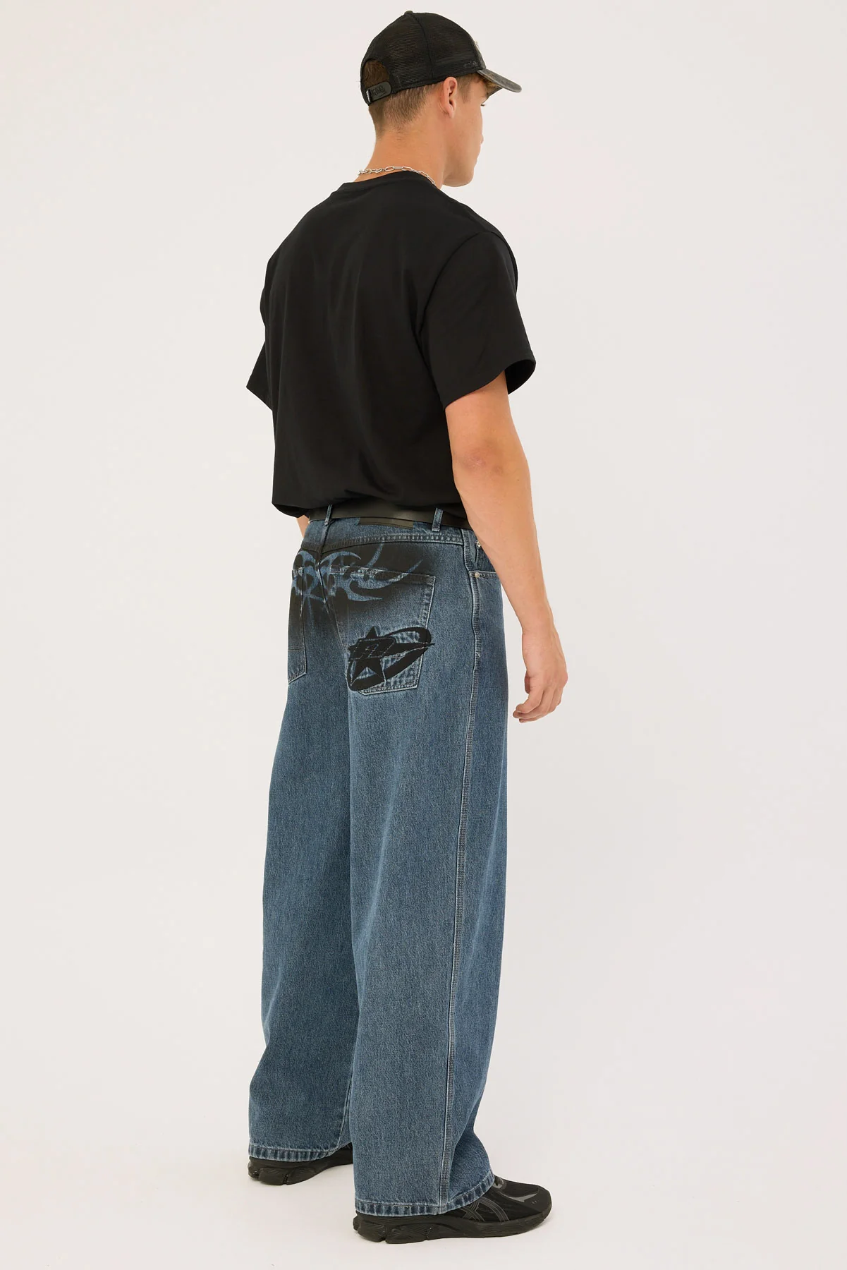 Neovision Stencil Behemoth Baggy Jean Depths Blue - Image 8