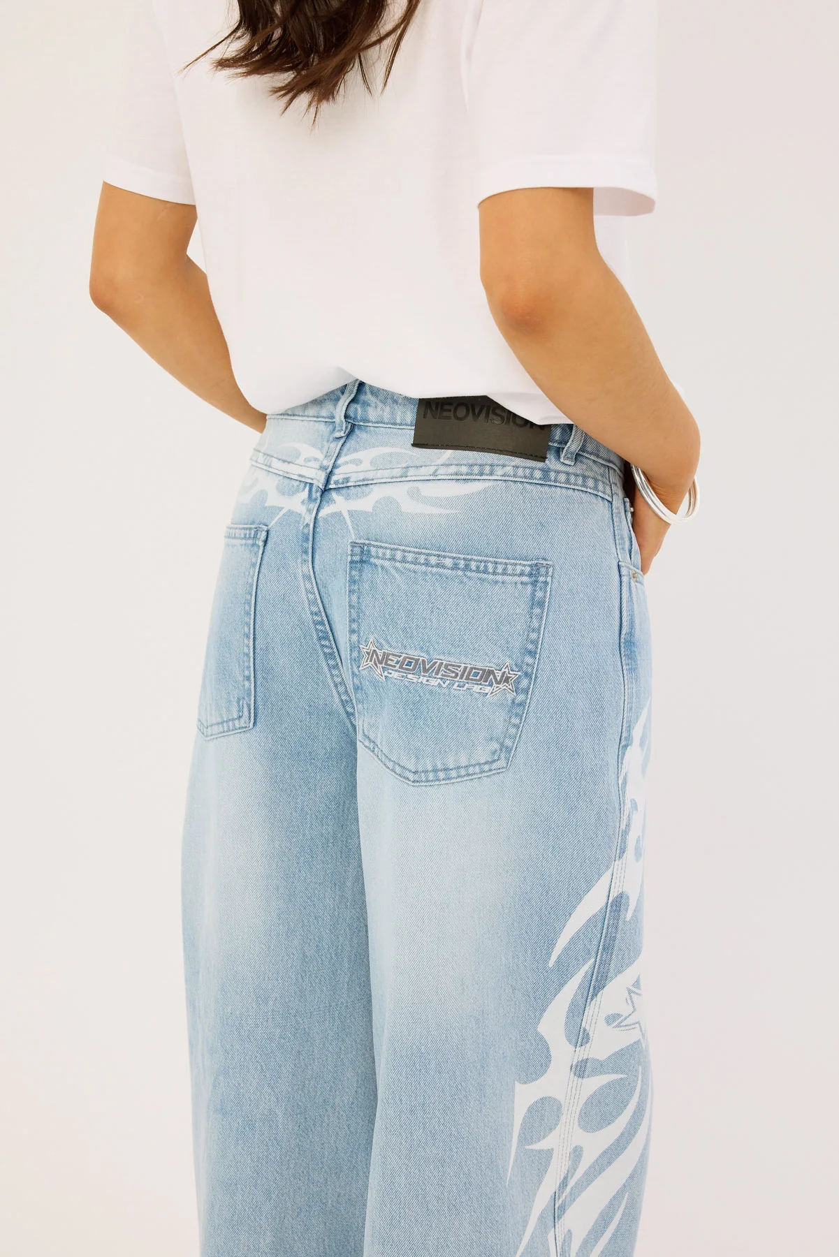 Neovision Stencil Dyno Low Baggy Jean Light Blue Denim - Image 7