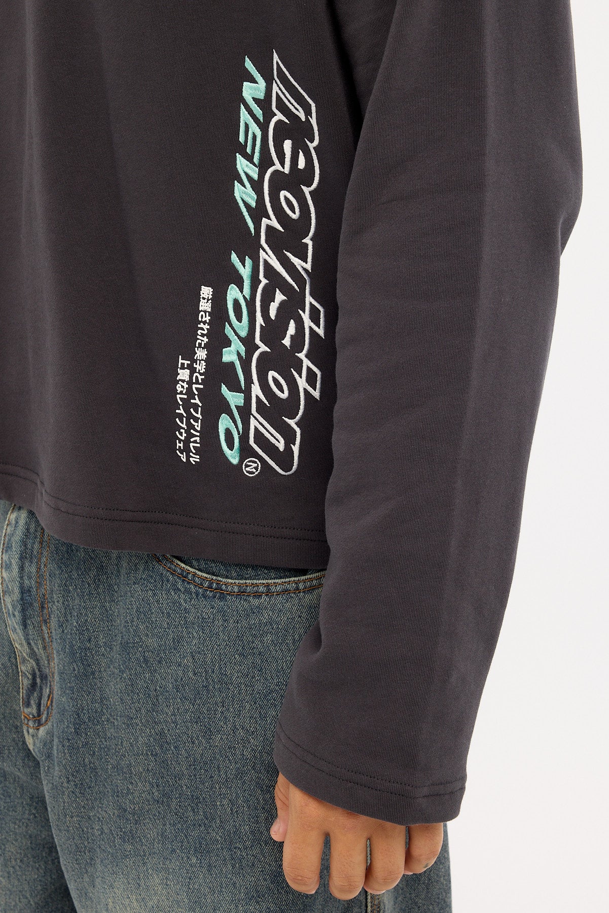 Neovision Stratus Cropped Rugby Polo Asphalt - Image 6