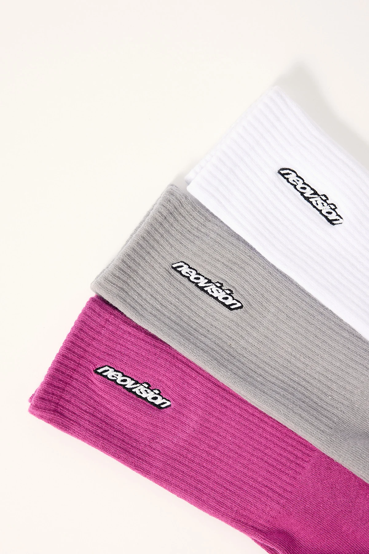 Neovision Stratus Sock 3 Pack Pink/White/Grey - Image 2