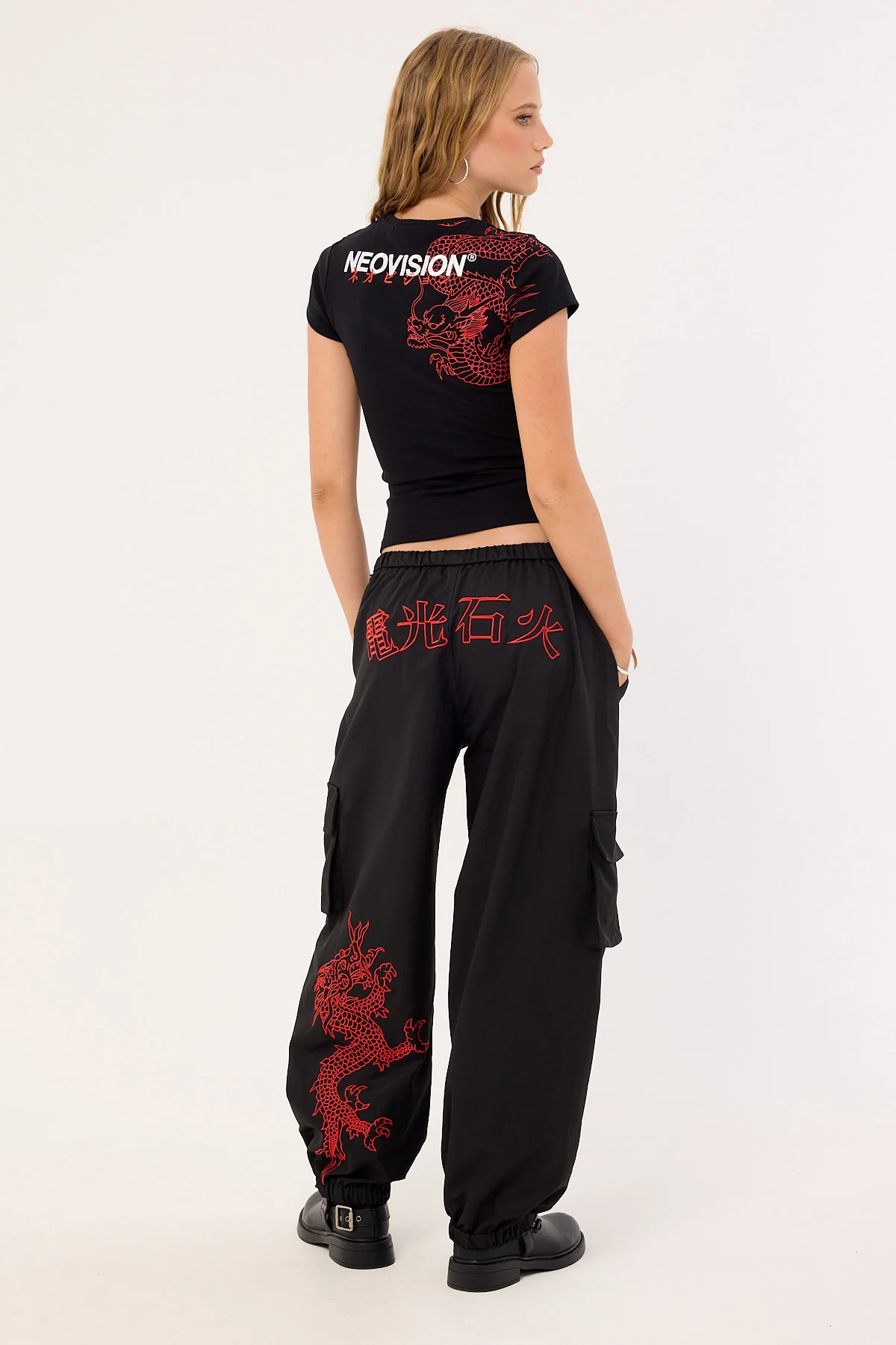 Neovision Sumi Dragon Cargo Pant Black