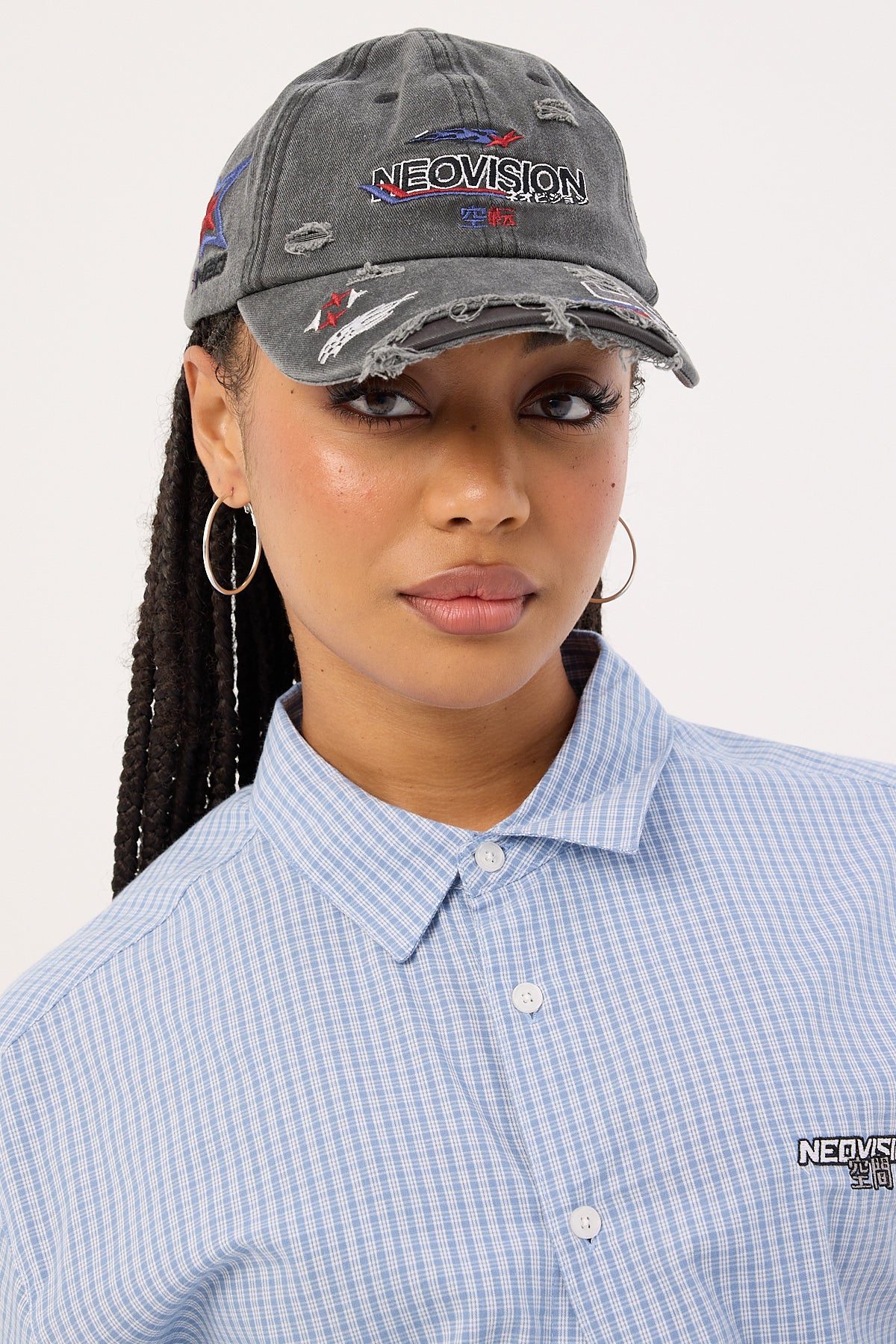 Neovision Surge Distressed Dad Cap Washed Black - Image 5