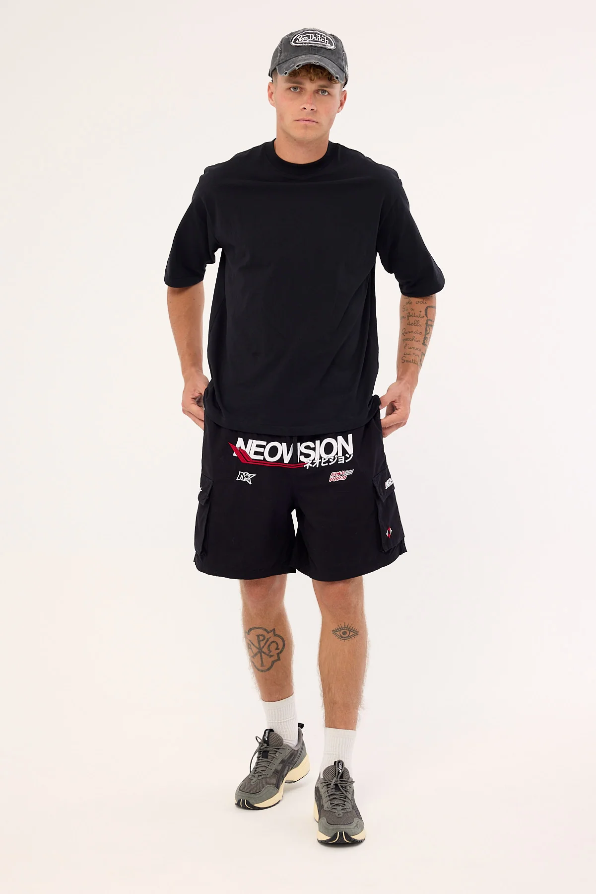 Neovision Surge Elastic Waist Cargo Short Black - Image 2