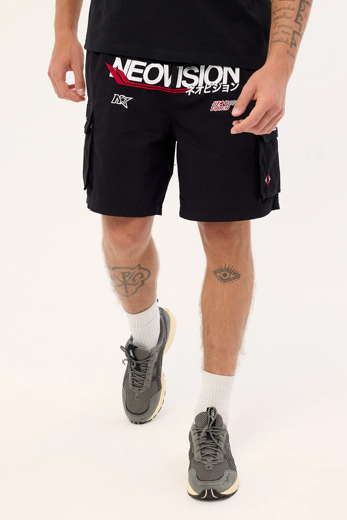 Neovision Surge Elastic Waist Cargo Short Black - Image 3