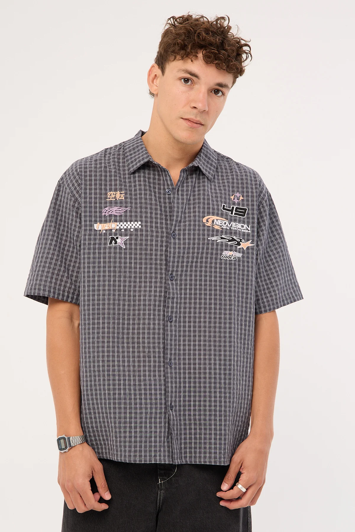 Neovision Surge Oversize Short Sleeve Shirt Black - Image 3