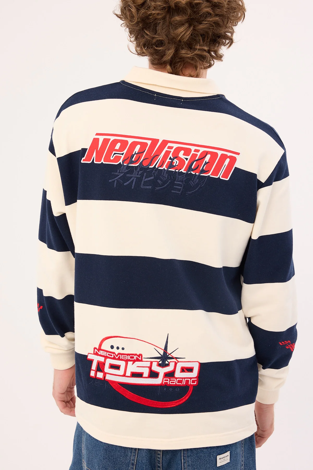 Neovision Swerve Rugby Shirt Navy/Off White - Image 10