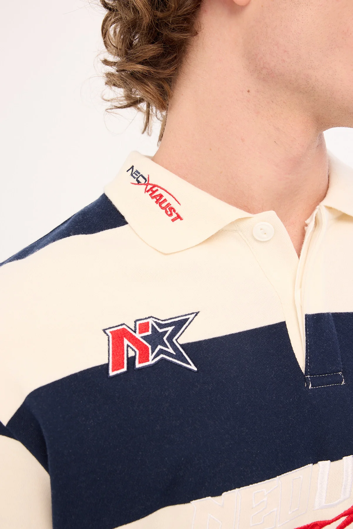 Neovision Swerve Rugby Shirt Navy/Off White - Image 8