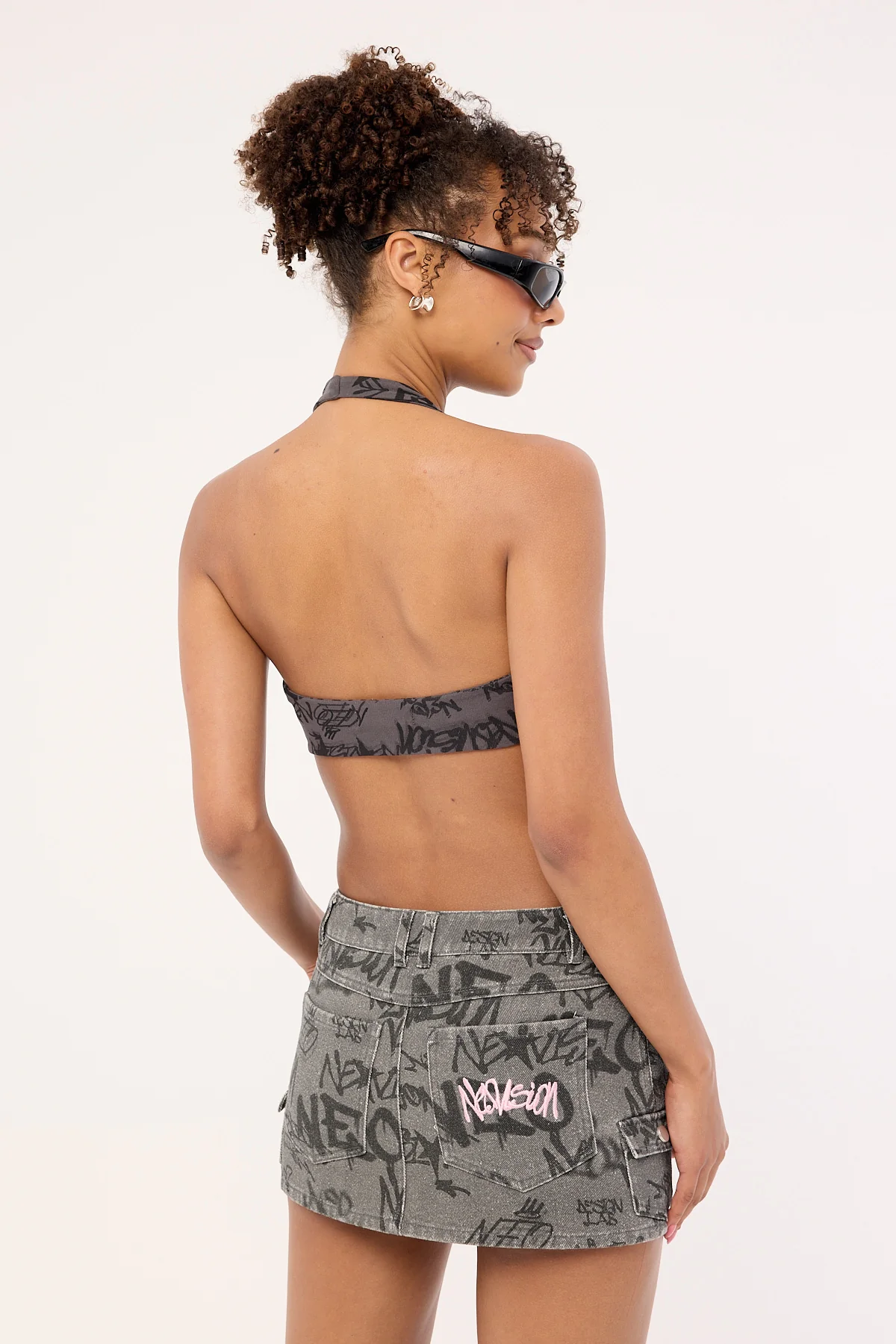 Neovision Tagger Cargo Skort Washed Black - Image 4