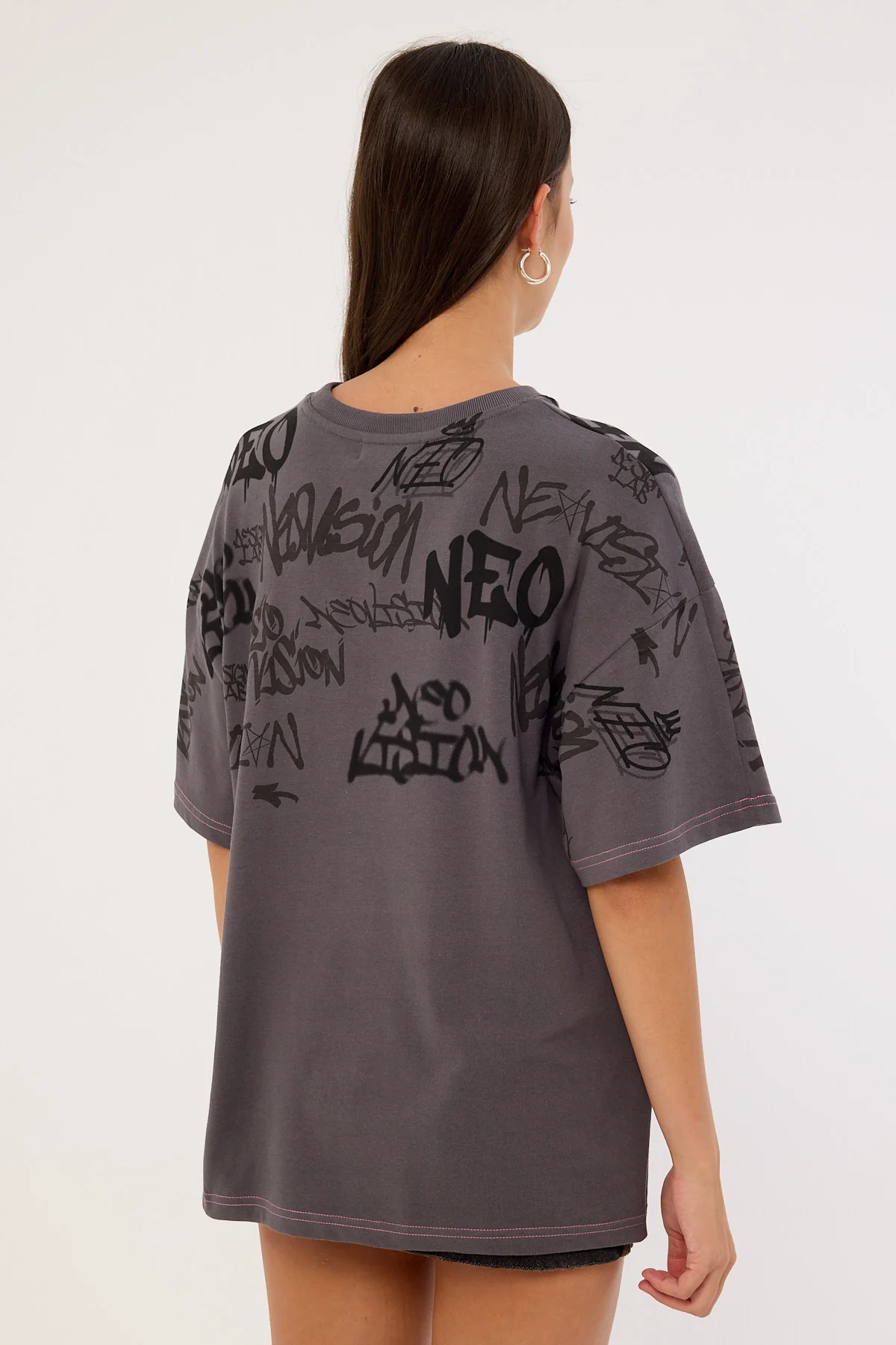 Neovision Tagger Relaxed Tee Washed Black - Image 5