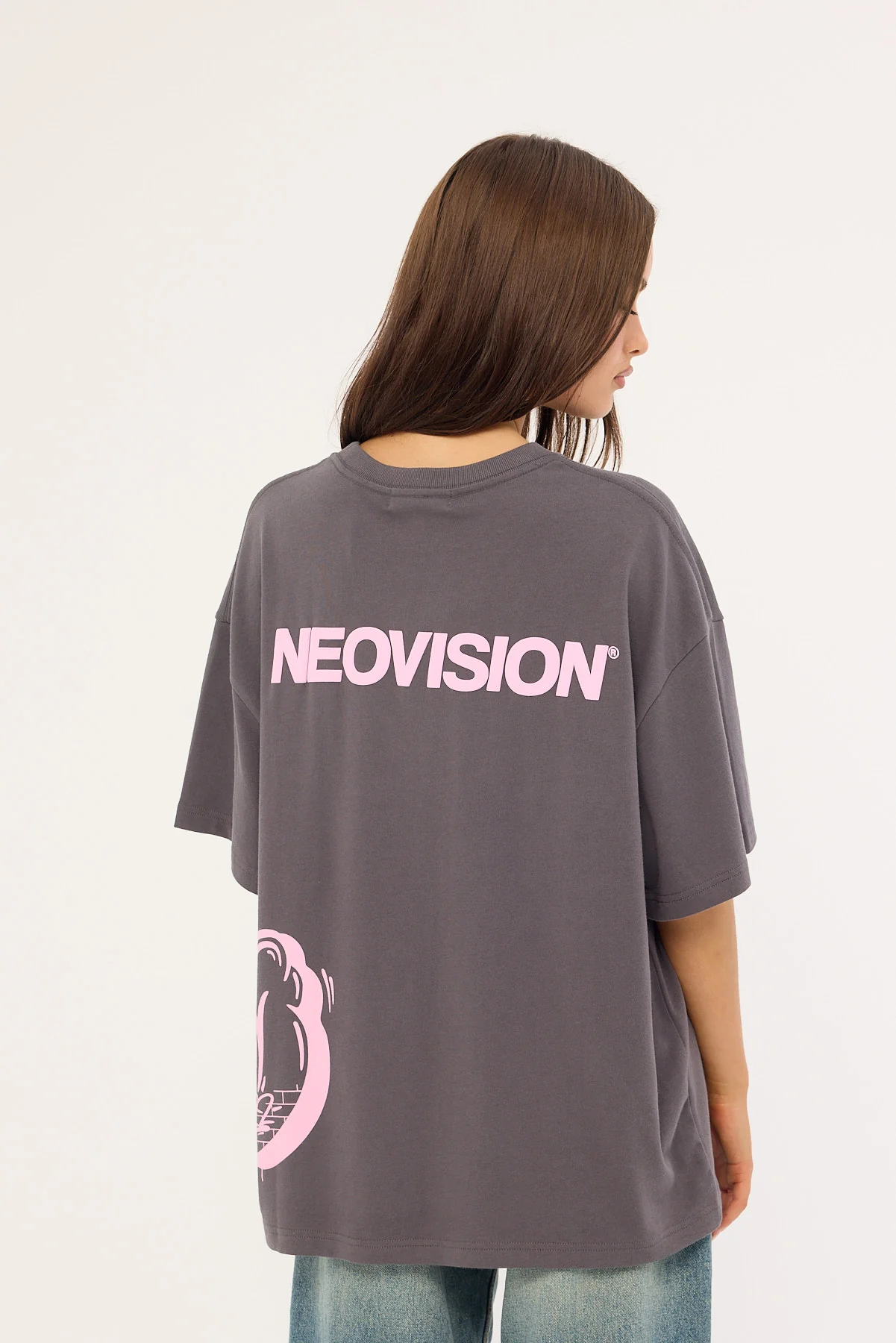 Neovision Tagging Streets Heavyweight Relaxed Tee Navy - Image 4