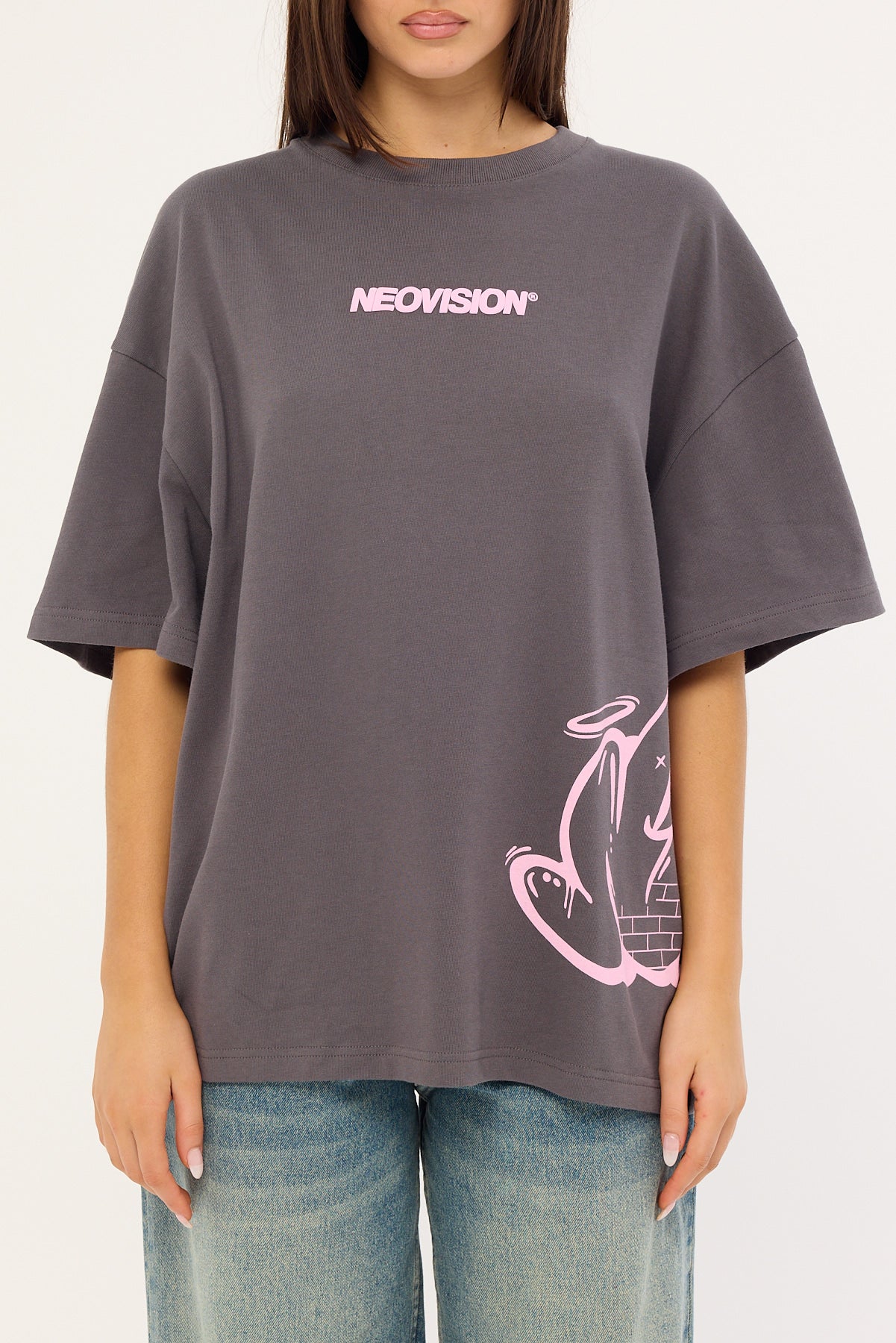Neovision Tagging Streets Heavyweight Relaxed Tee Navy - Image 6