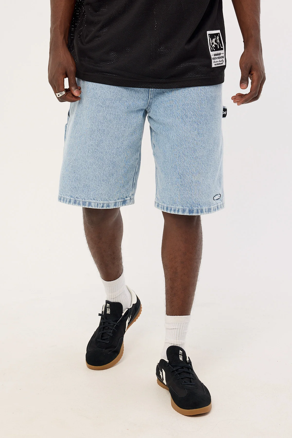 Neovision Tempest Nexa Baggy Jort Ash Blue - Image 2