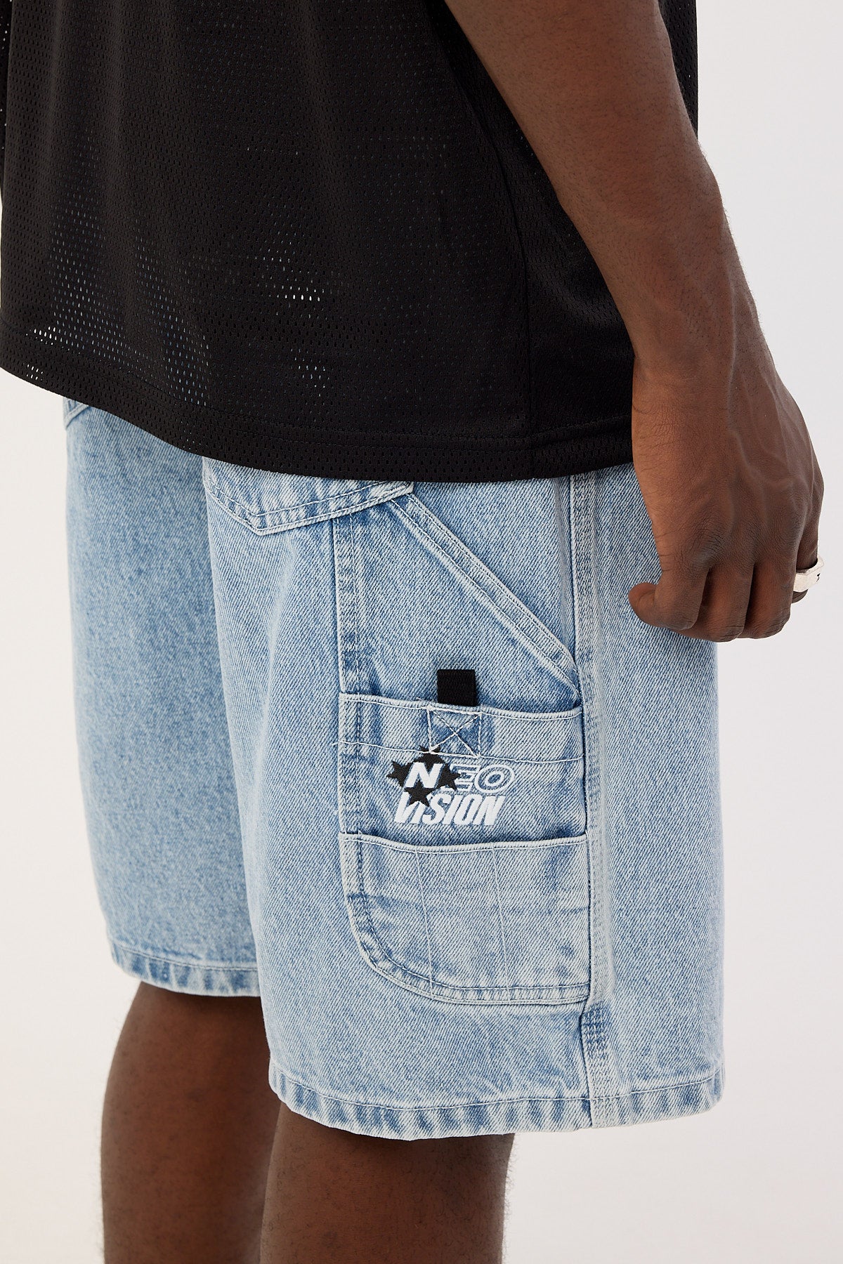 Neovision Tempest Nexa Baggy Jort Ash Blue - Image 8