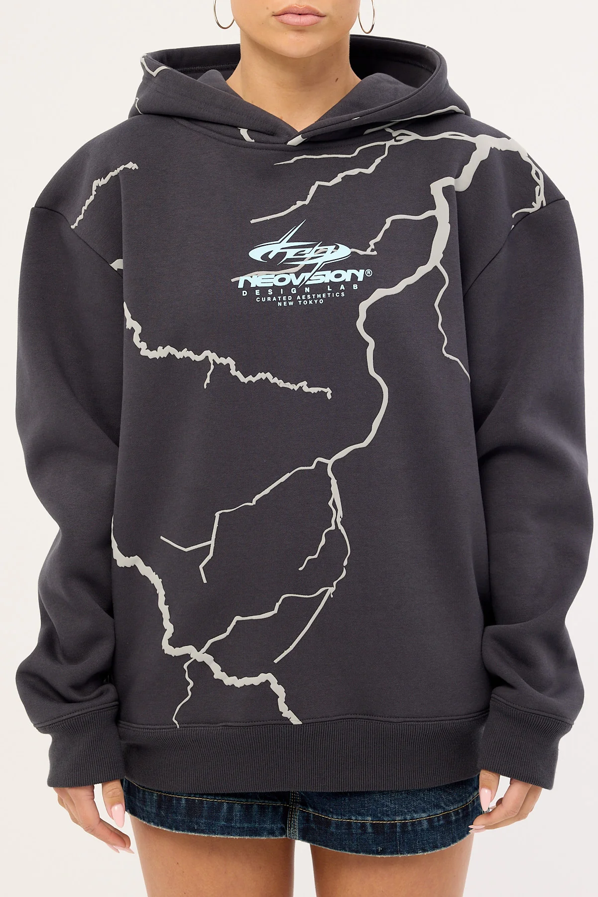 Neovision Tempest Relaxed Hoodie Washed Black - Image 6
