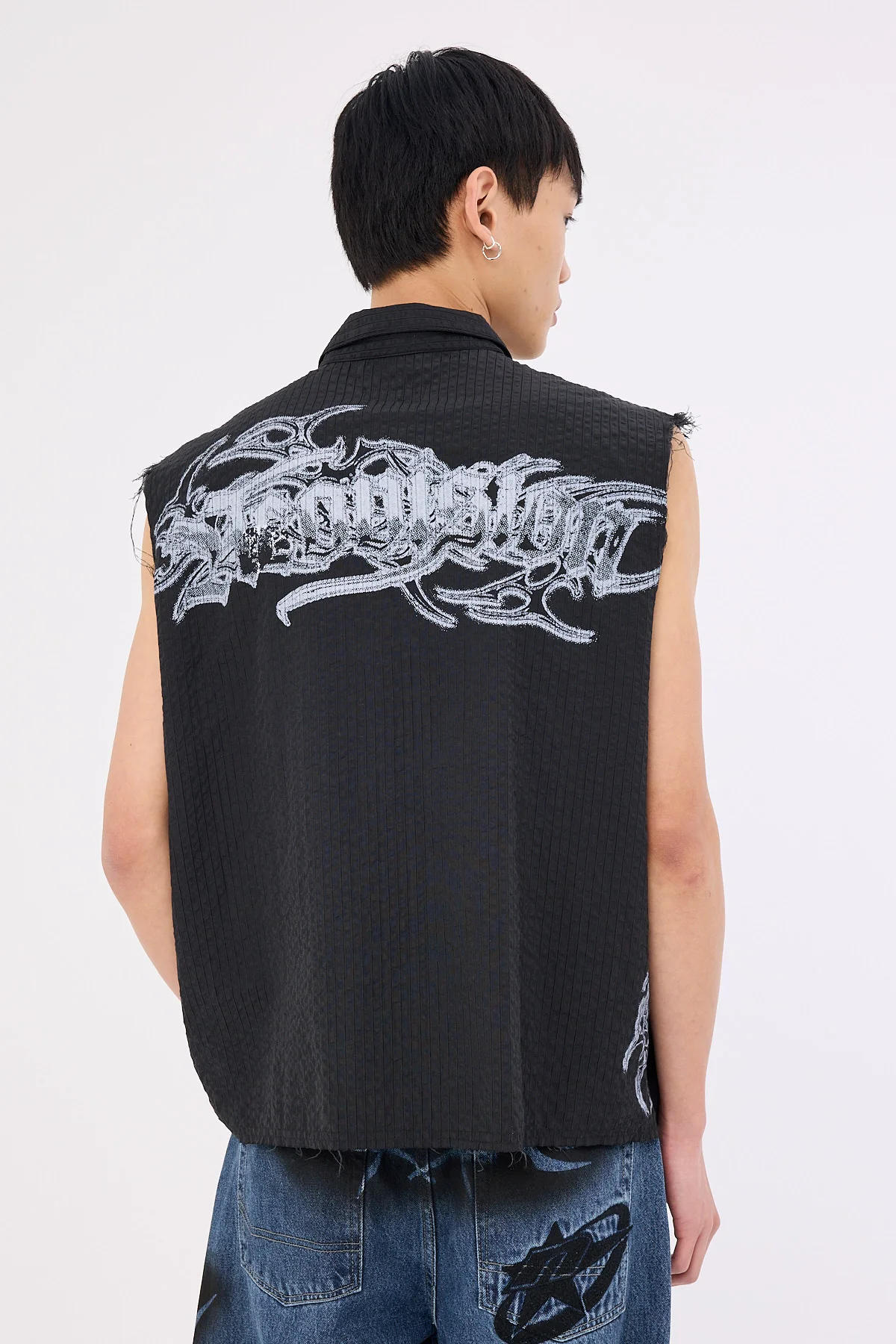 Neovision Temptation Cropped Sleeveless Shirt Black - Image 2