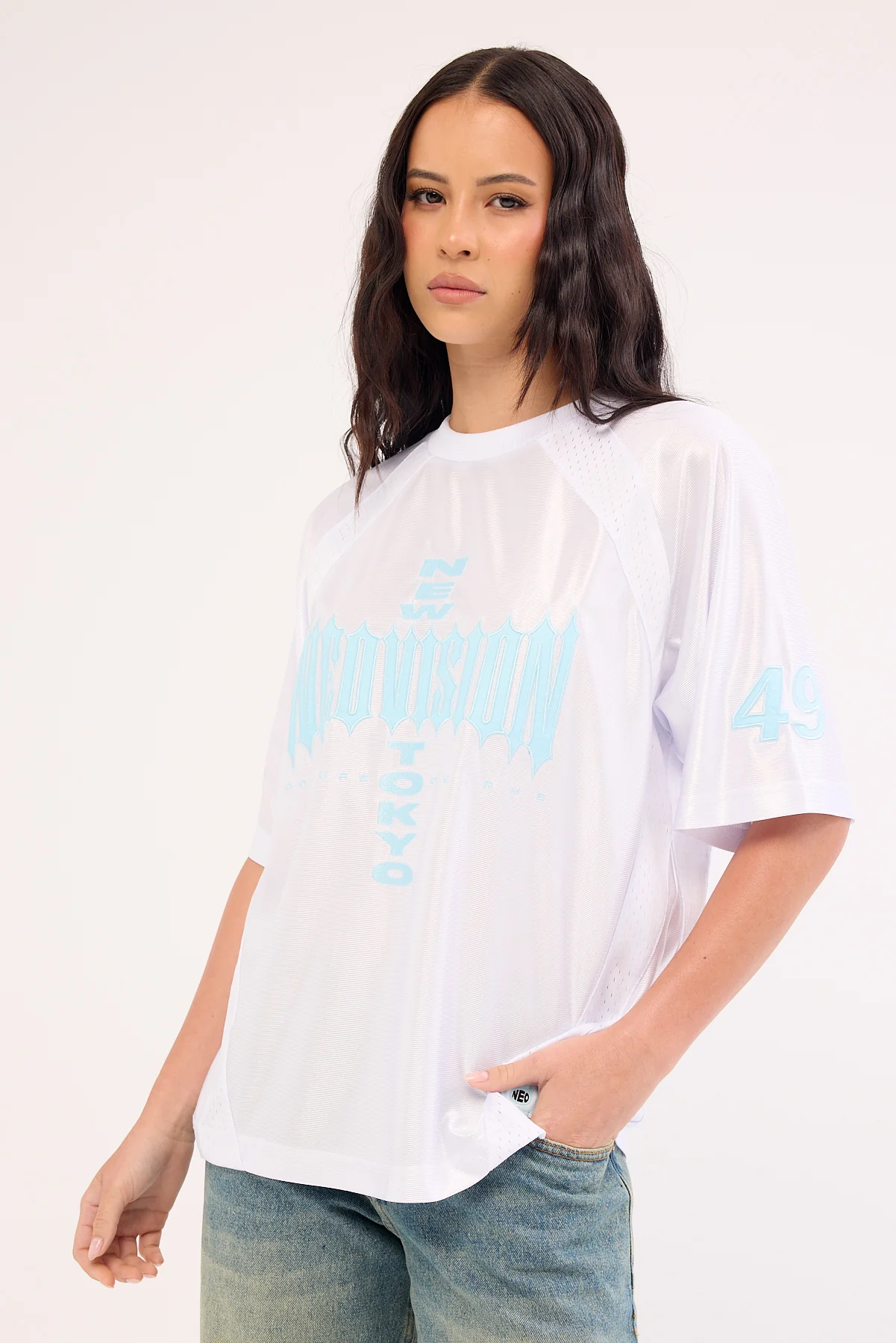 Neovision Terminal V Neck Jersey White - Image 3