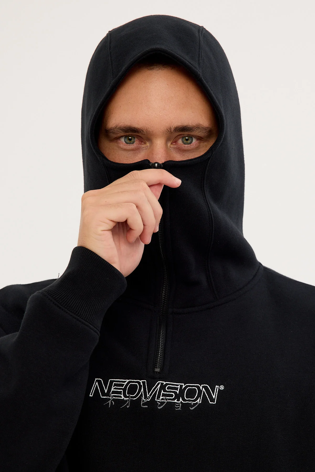 Neovision Thrash Masked Street Hoodie Black - Image 7