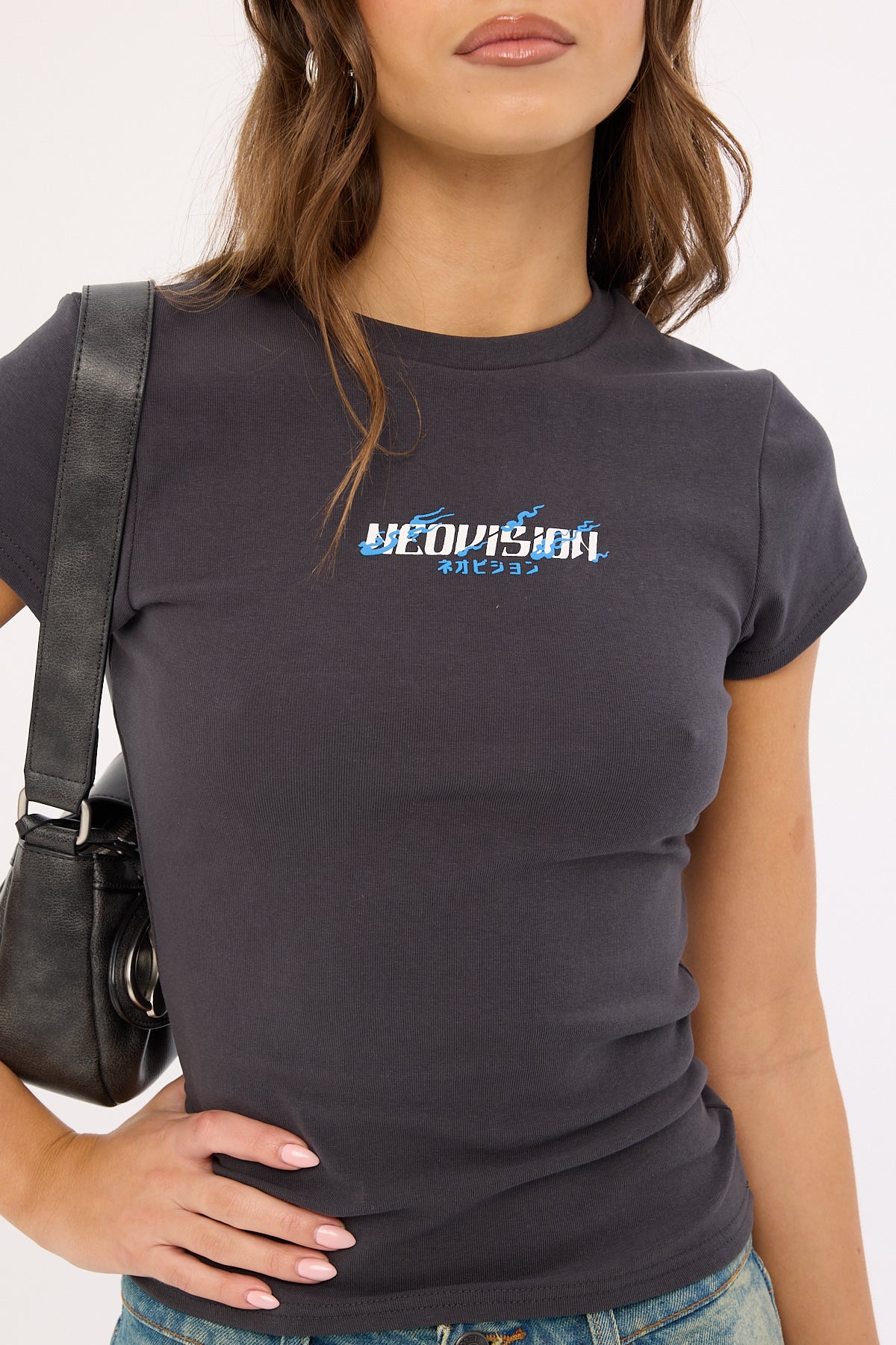 Neovision Tora Baby Tee Washed Black - Image 3