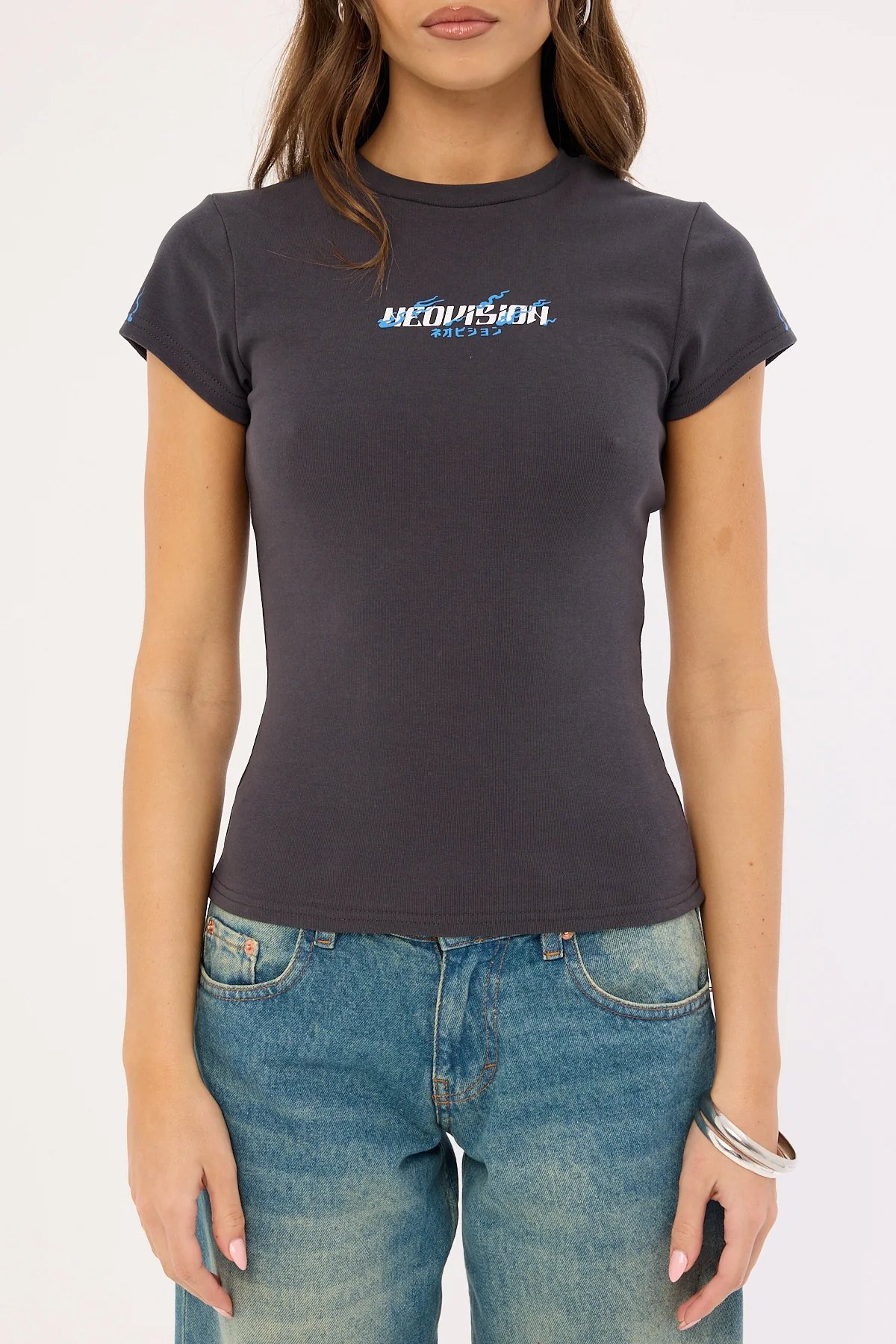 Neovision Tora Baby Tee Washed Black - Image 7