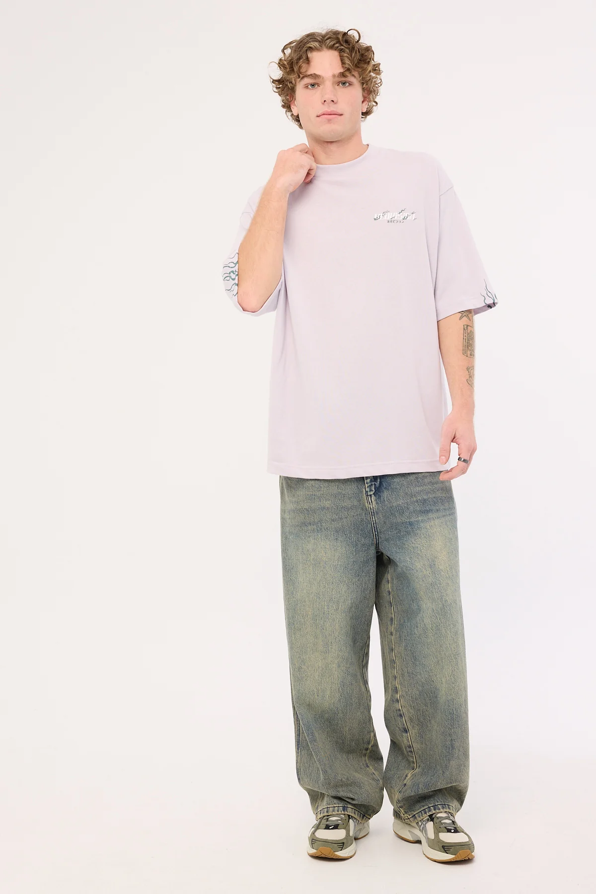 Neovision Tora Oversize Super Heavy Tee Lavender - Image 2