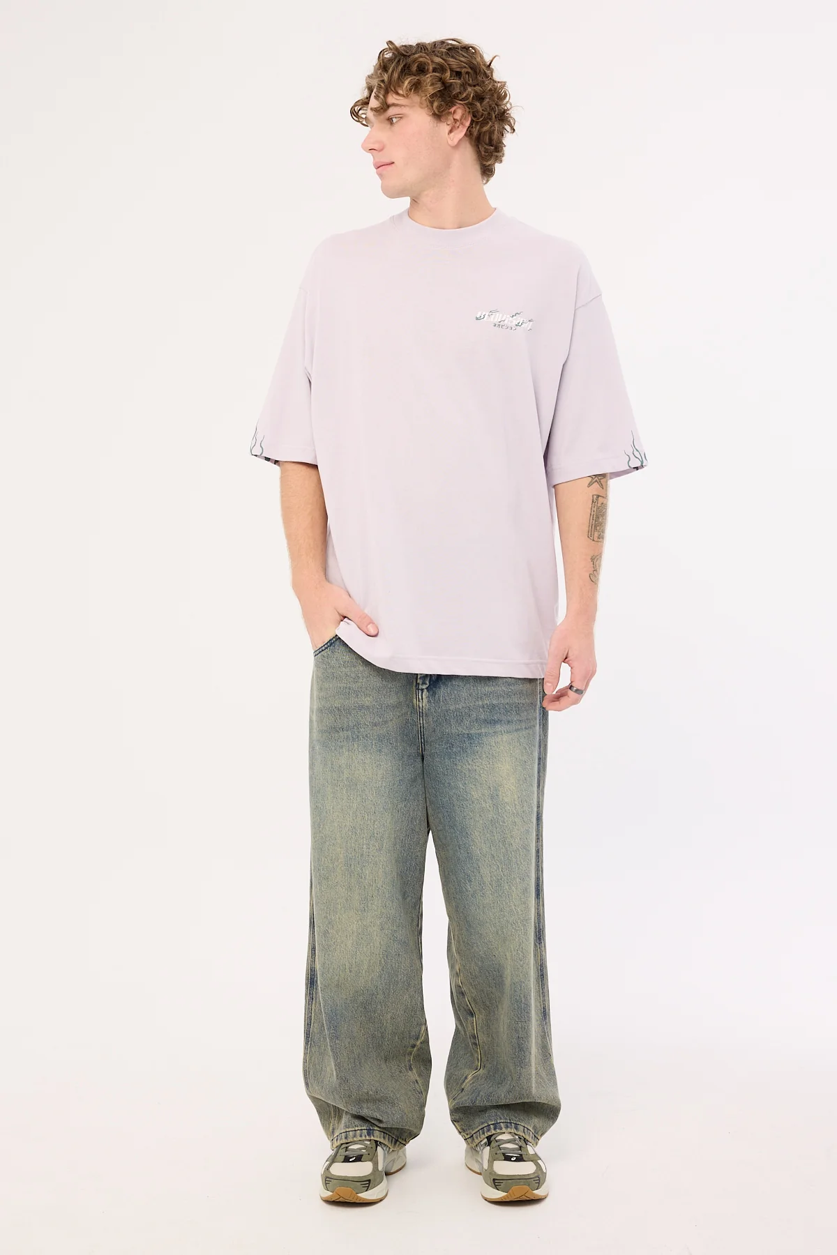 Neovision Tora Oversize Super Heavy Tee Lavender - Image 3