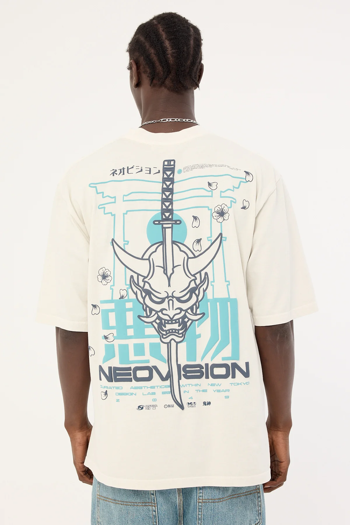Neovision Torii Street Super Heavy Tee Washed Grey Fog - Image 7