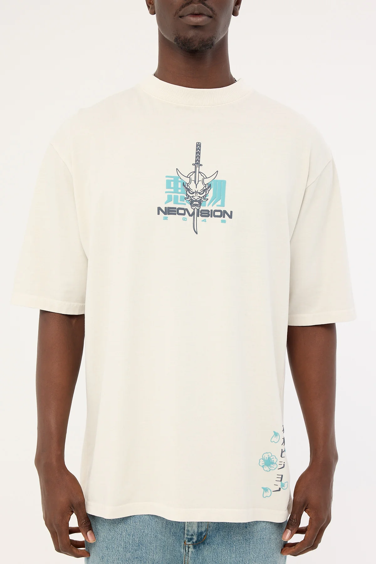 Neovision Torii Street Super Heavy Tee Washed Grey Fog - Image 8