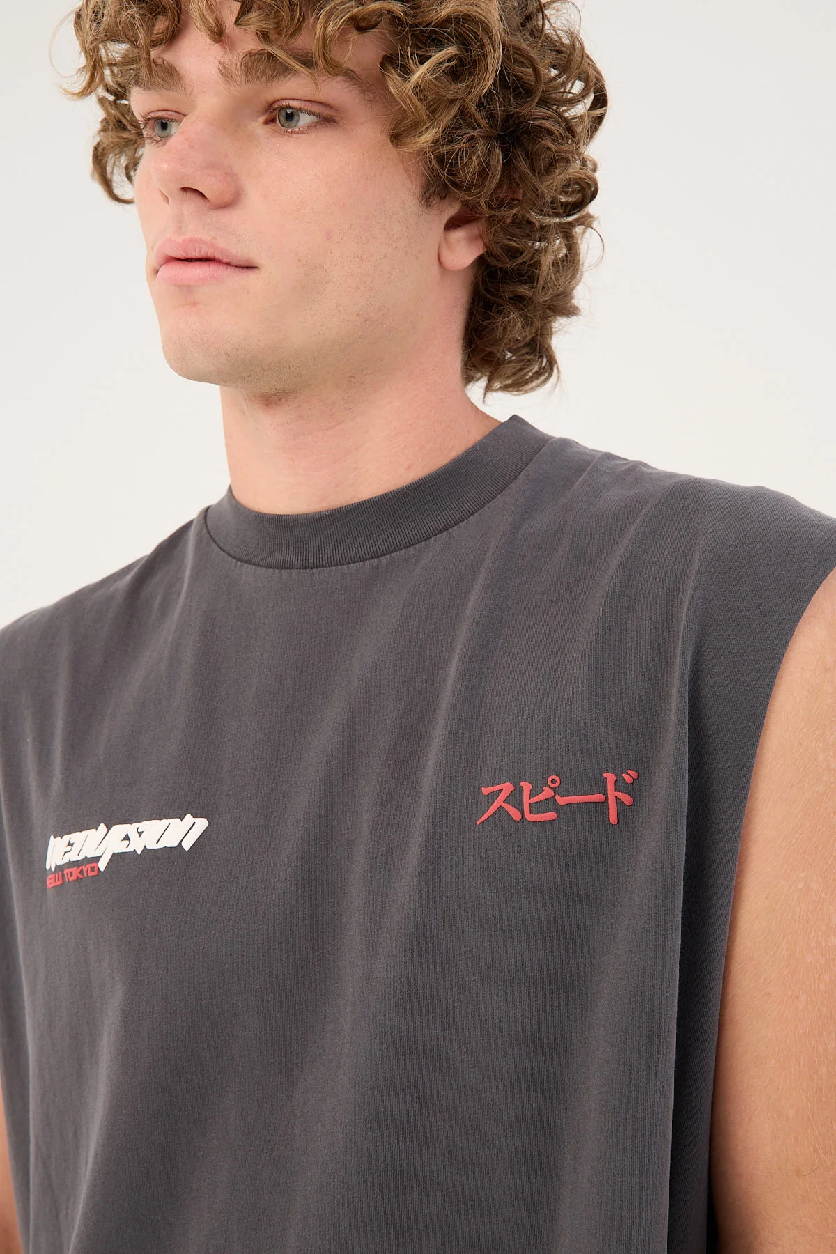 Neovision Torque Cropped Muscle Tank Washed Black - Image 7