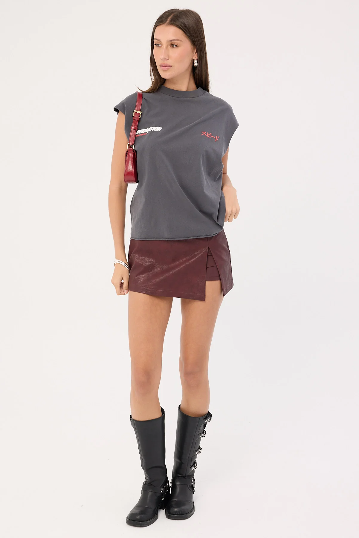 Neovision Torque Cropped Muscle Tank Washed Black - Image 9