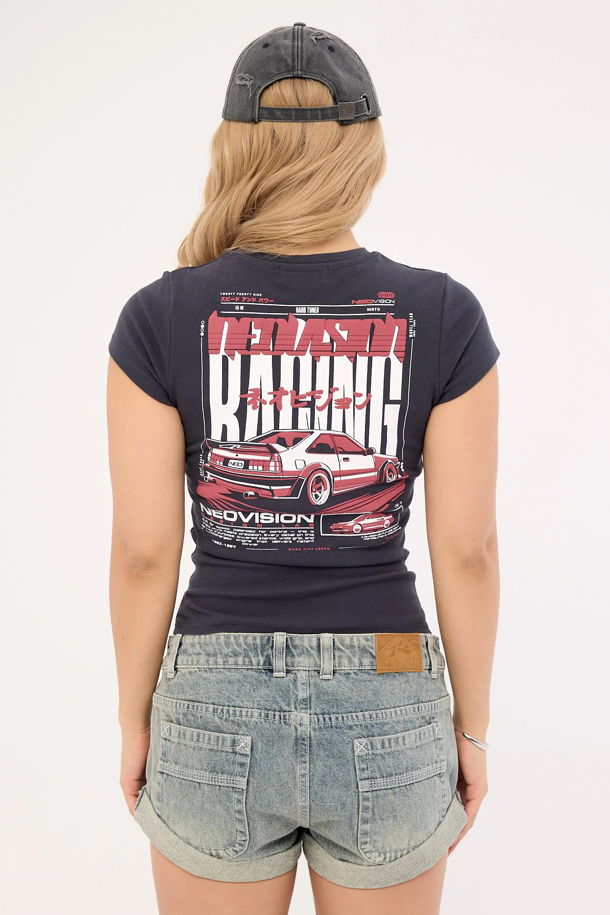 Neovision Traction Baby Tee Washed Black - Image 7