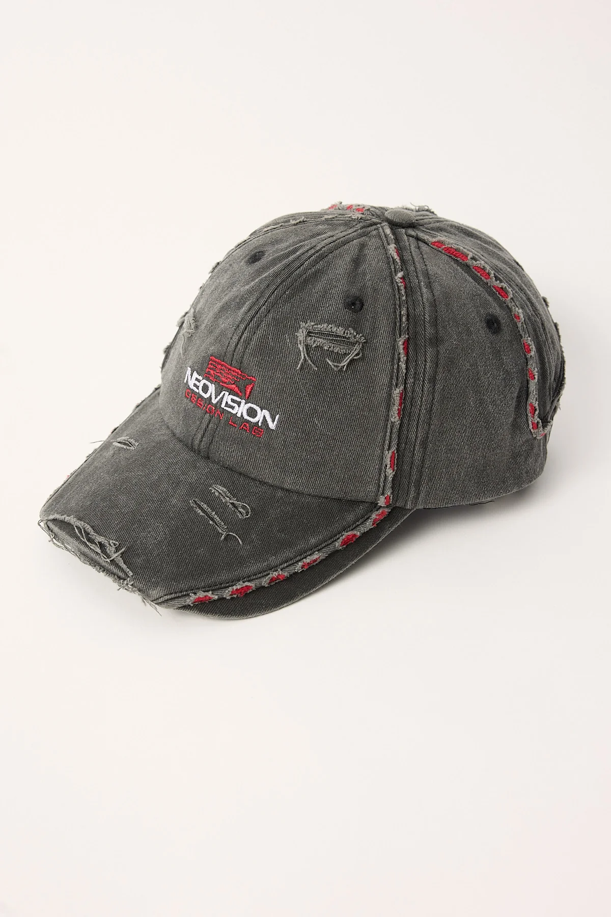 Neovision Trellis Distressed Dad Cap Black - Image 4