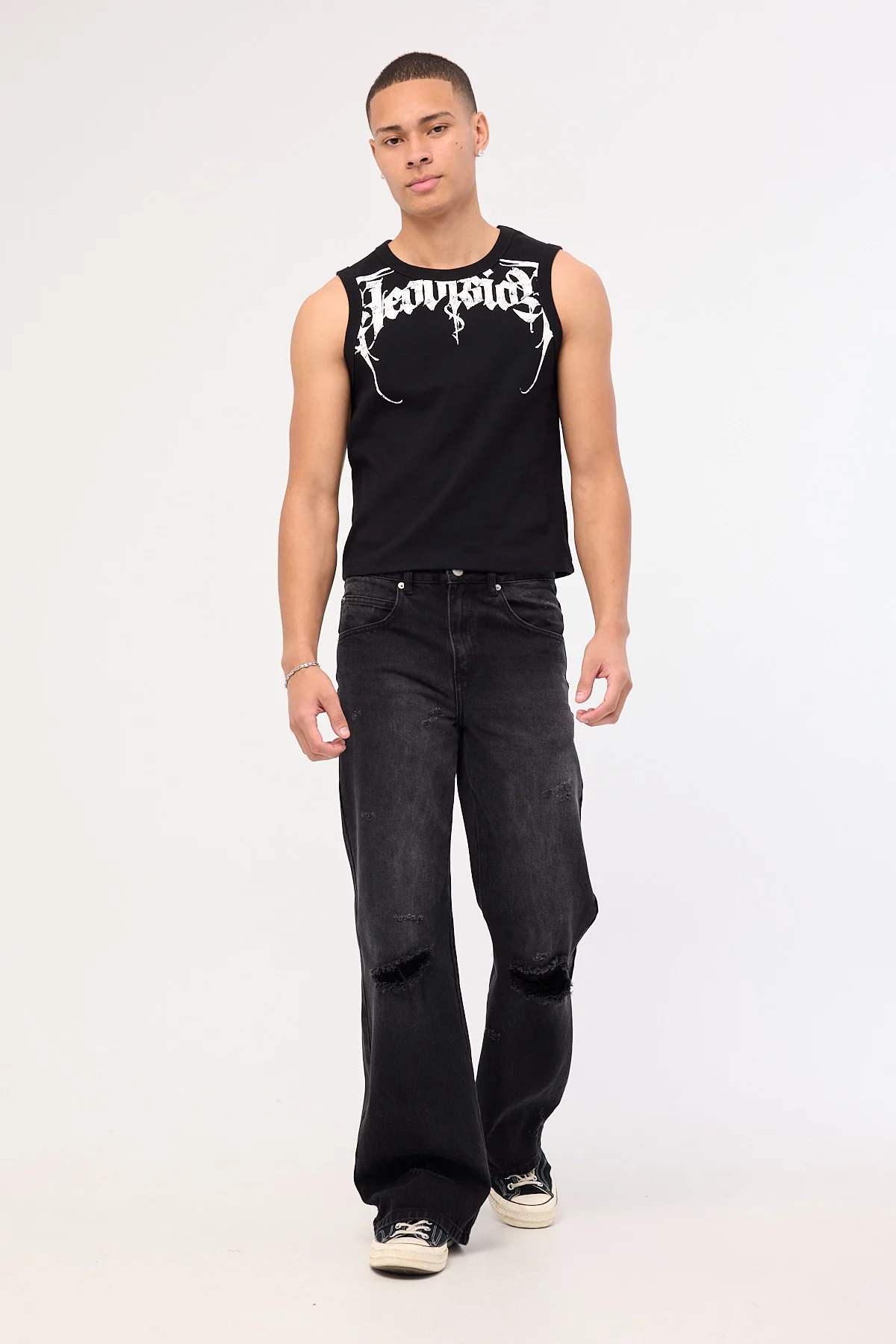 Neovision Tusk Harley Flared Jean Dirty Washed Black